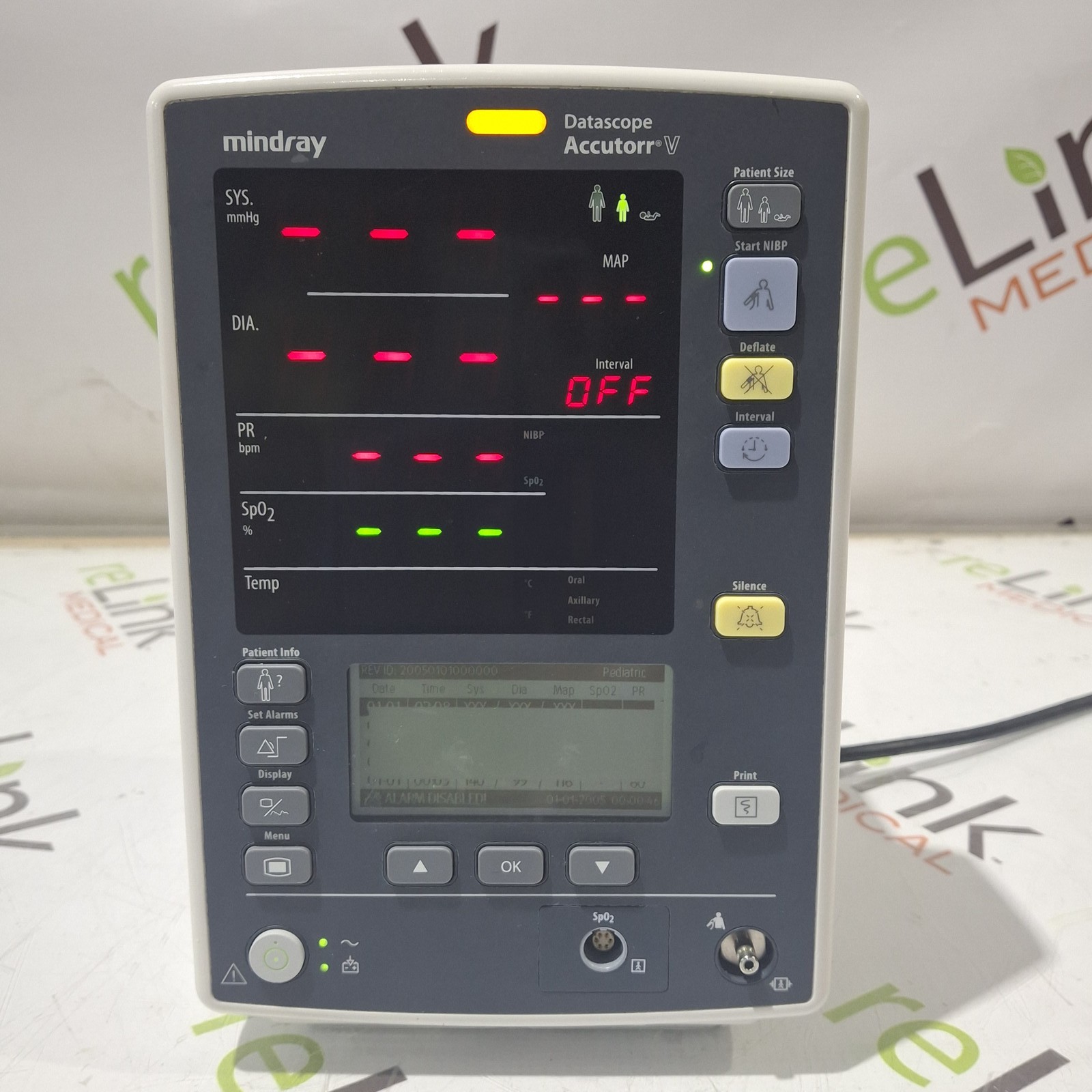 Mindray Datascope Accutorr V Vital Signs Monitor