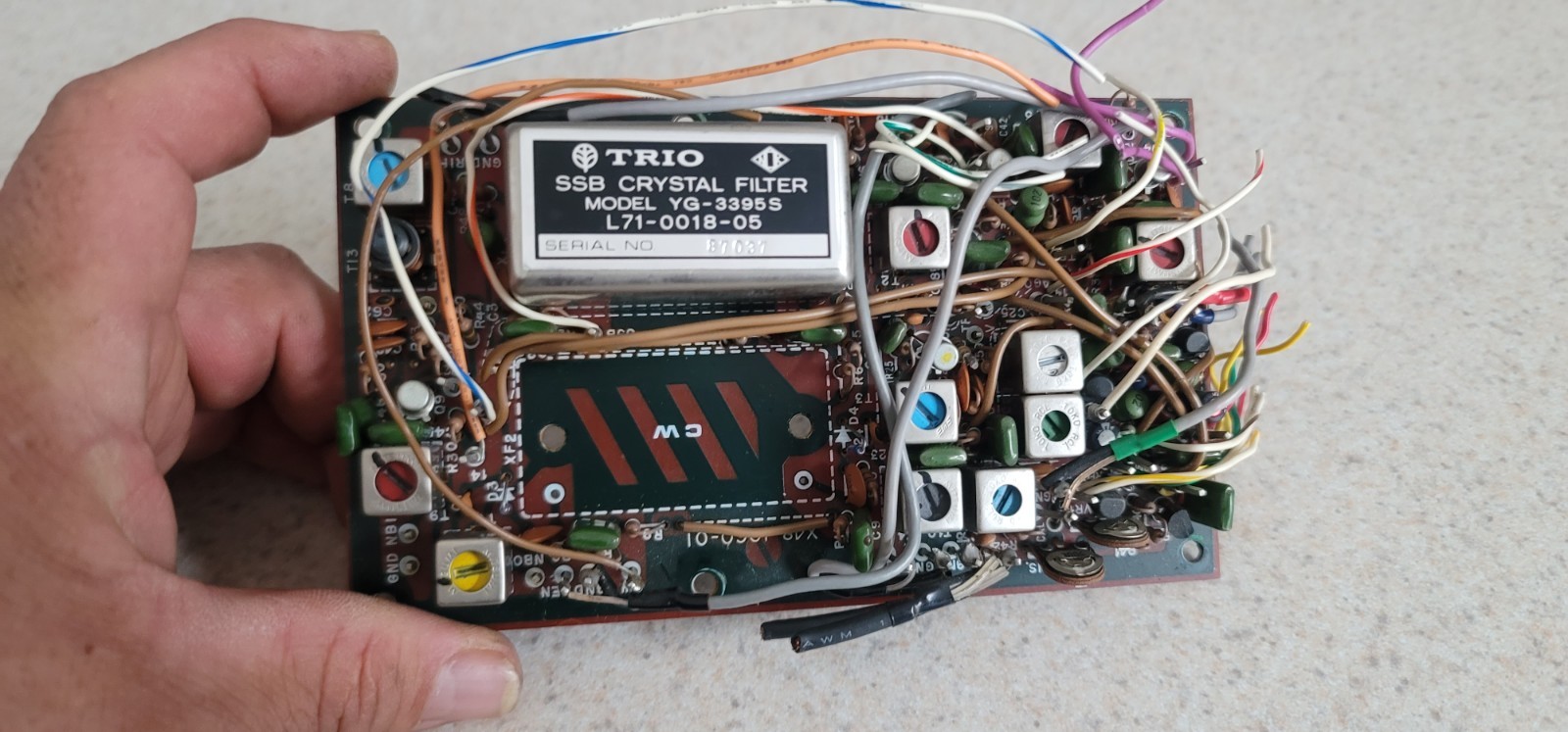 KENWOOD  IF UNIT  BOARD  W/ SSB FILTER  FOR KENWOOD  TS 520S
