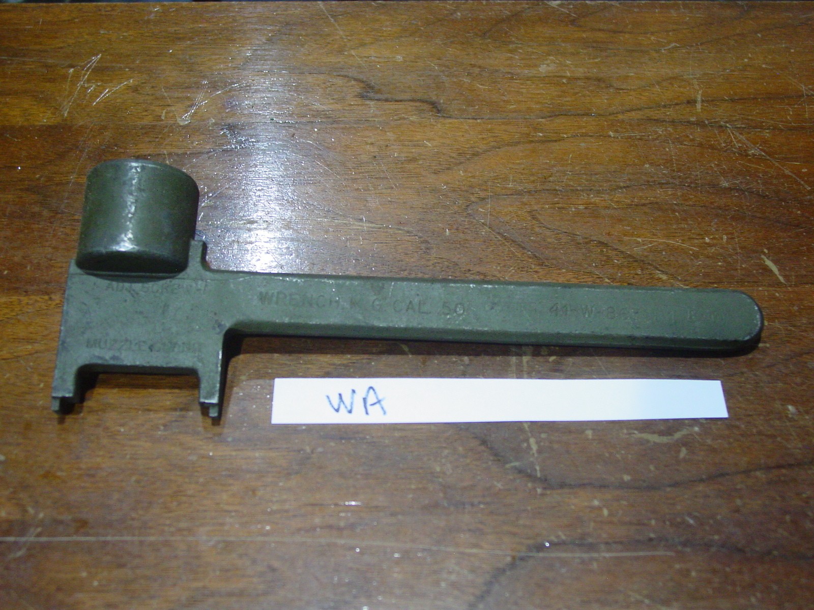 Muzzle Gland Wrench M.G. Browning Cal 50 W19-059-ORD-1881 TOOL 41W-867