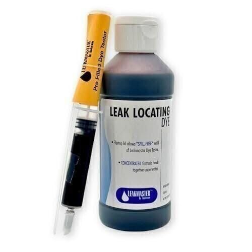 Pool Leak Detection Kit - Leakmaster Leak Location Dye with Refillable...