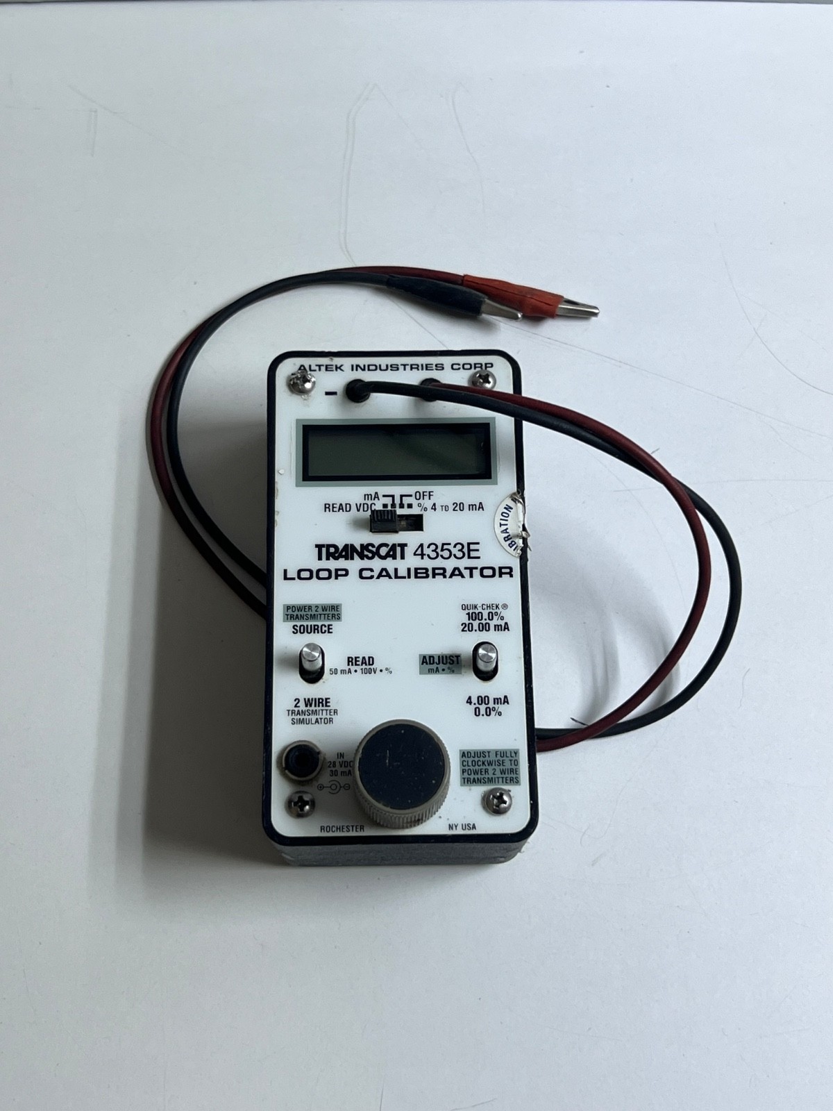 Altek 4353E Transcat Loop Calibrator