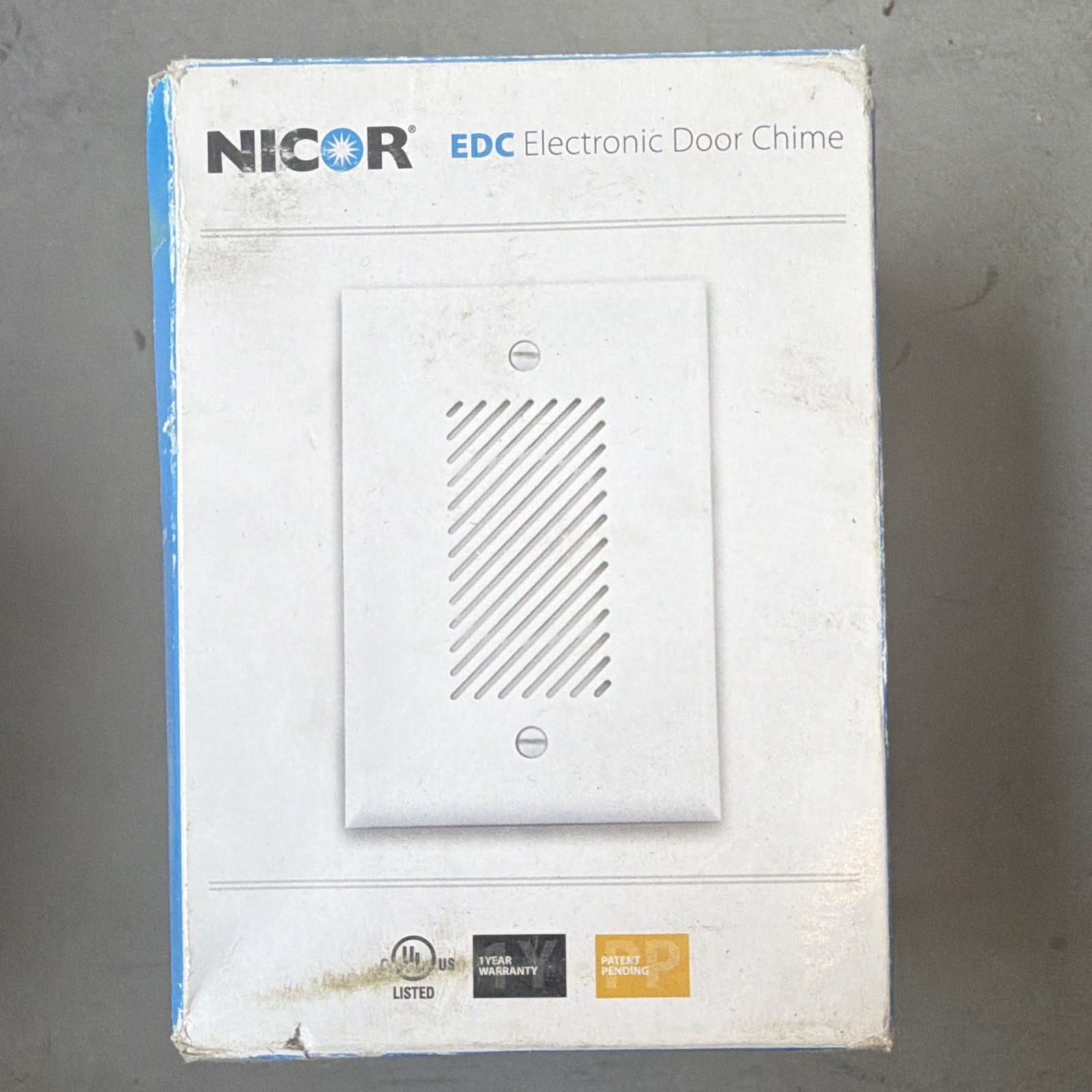 NICOR Wired Lighted Melody Door Chime, White Matte, EDC1120WH1