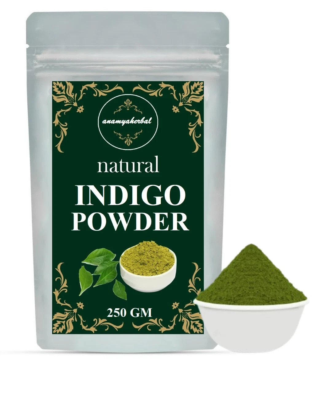 100% PURE INDIGO LEAVES POWDER FOR BLACK HAIR DYE ORGANIC Natural - FREE SHIP