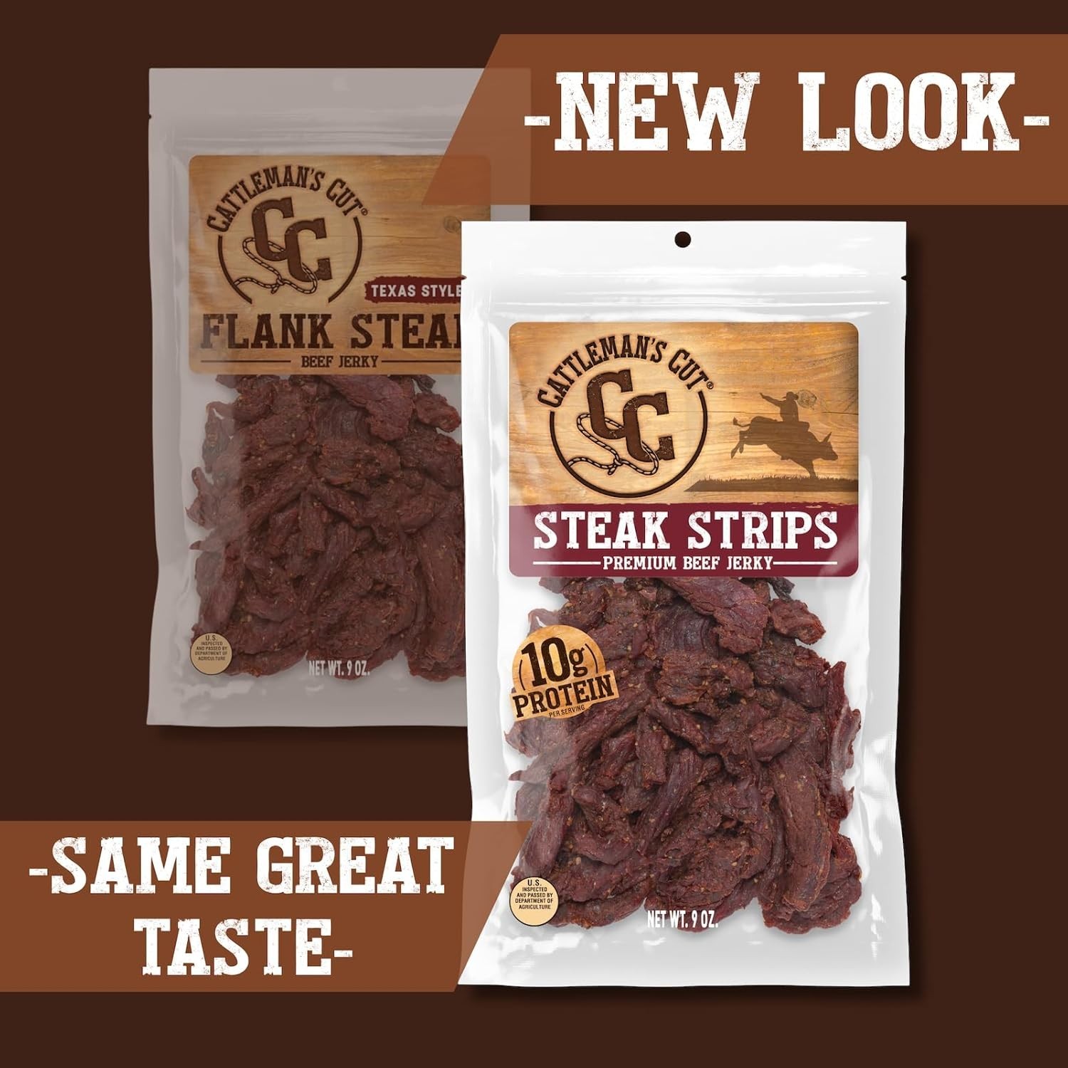 Texas Style Flank Steak Beef Jerky, 9 Ounce