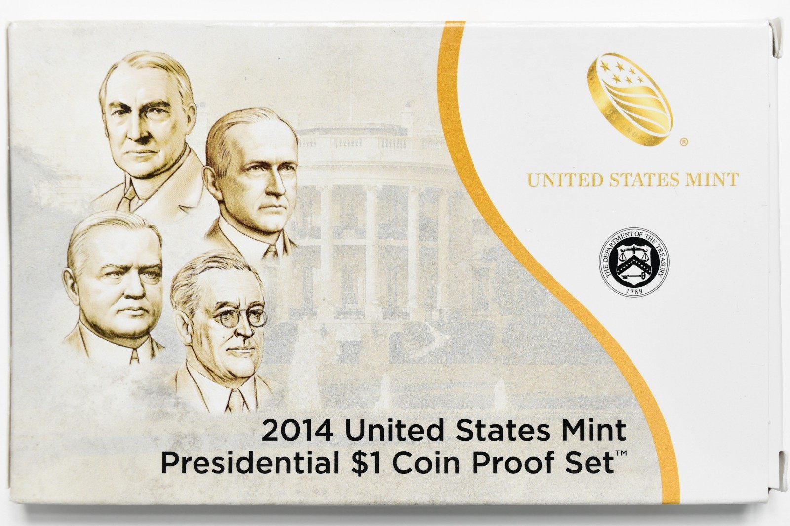 2014 US Mint Presidential $1 Dollar Coin Proof Set W/ Box & COA