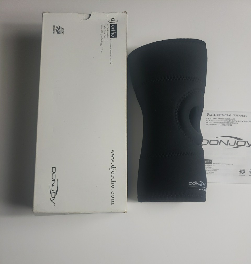 Donjoy Drytex Patella Donut Knee Brace Support XXL 1 Pack - Black- New