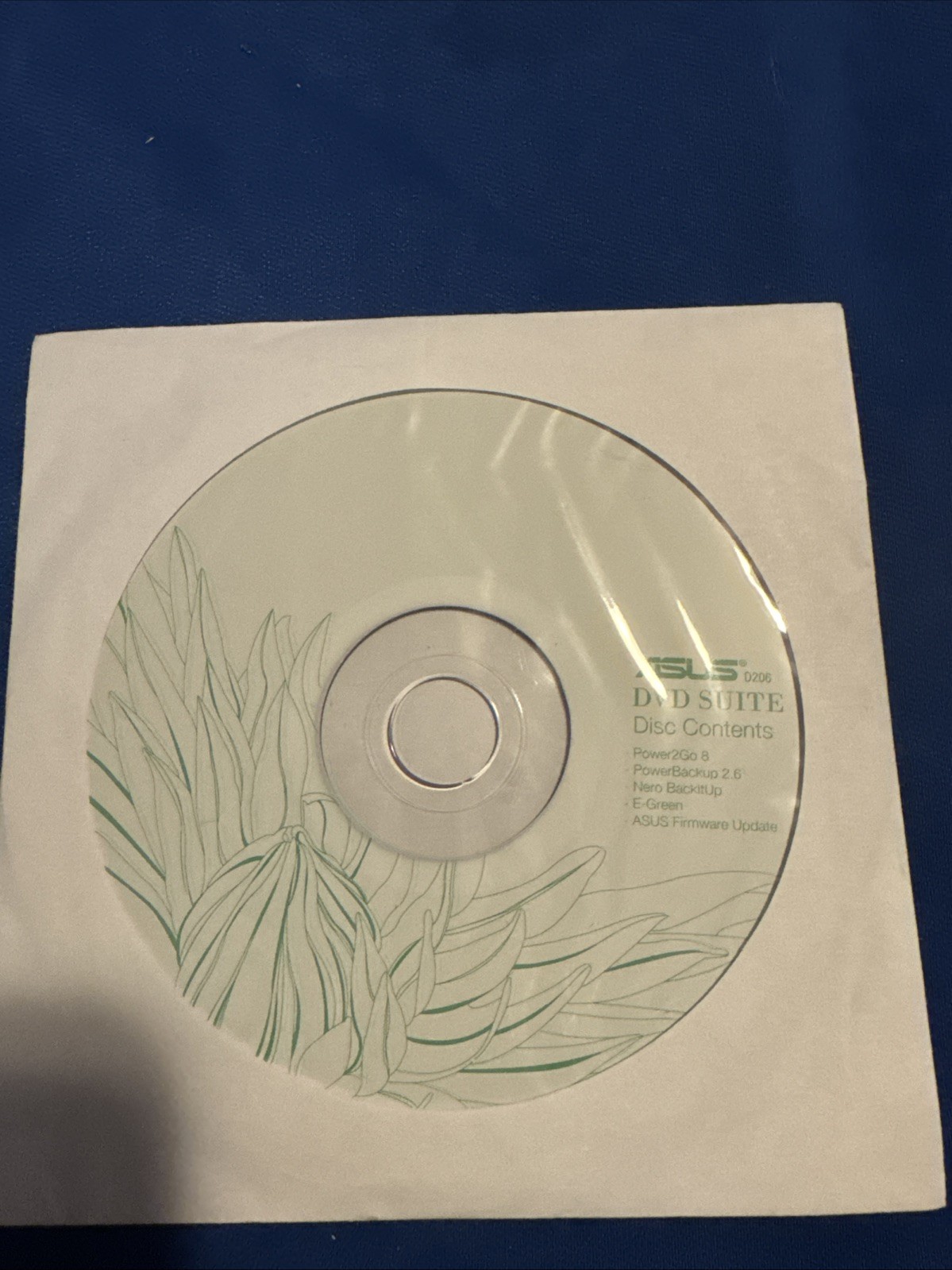 Asus DVD Suite Power2Go8 EGreen and Asus Firmware Update Disc Only