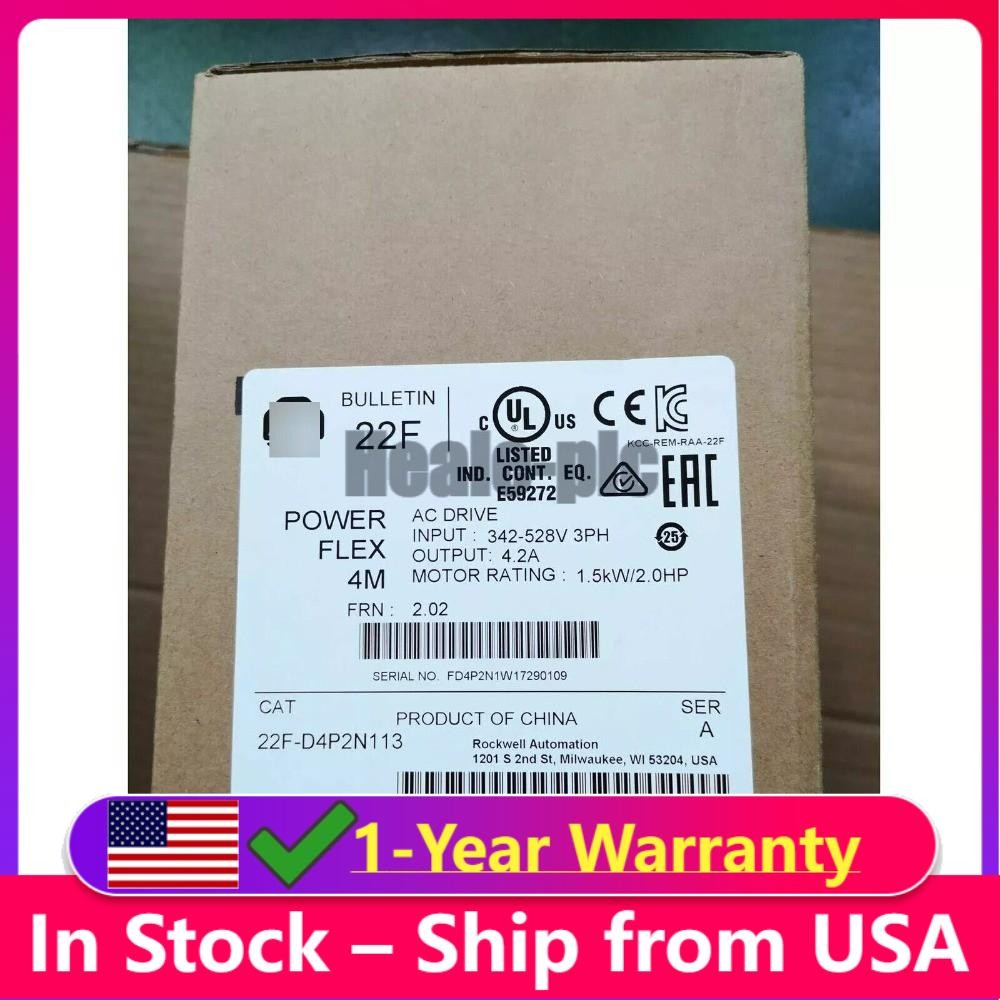 Allen-Bradley 22F-D4P2N113 Powerflex 4m Ac Drive 480v Sealed 22FD4P2N113