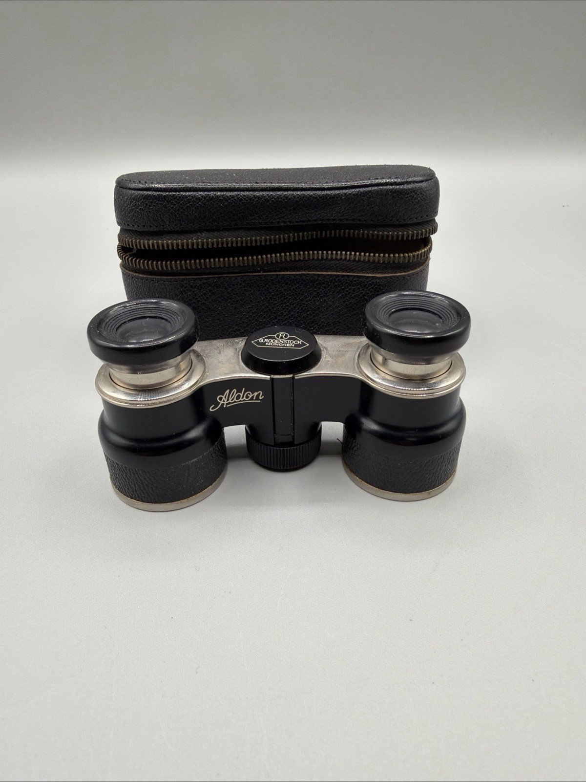 VINTAGE OPERA GLASSES BINOCULARS ALDON G. RODENSTOCK MUNCHEN GERMANY + CASE