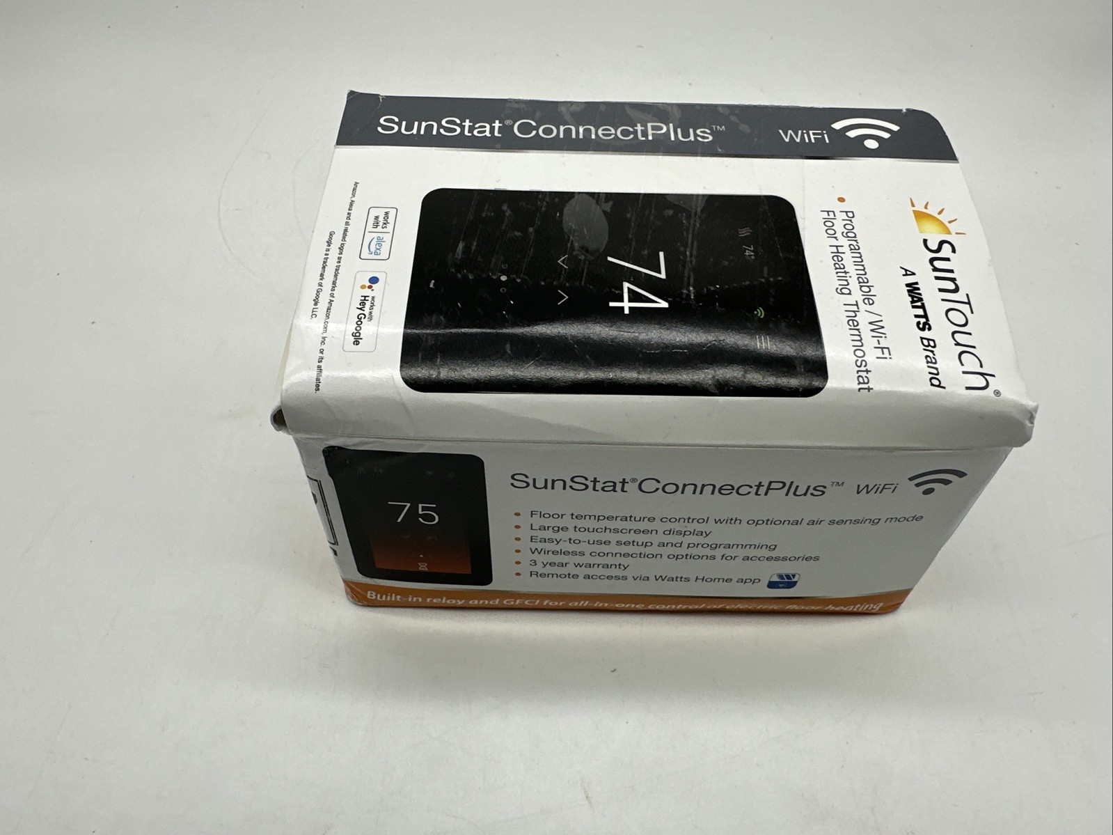 Suntouch Sunstat Connect Plus Touchscreen Programmable Smart Wi-Fi Thermostat