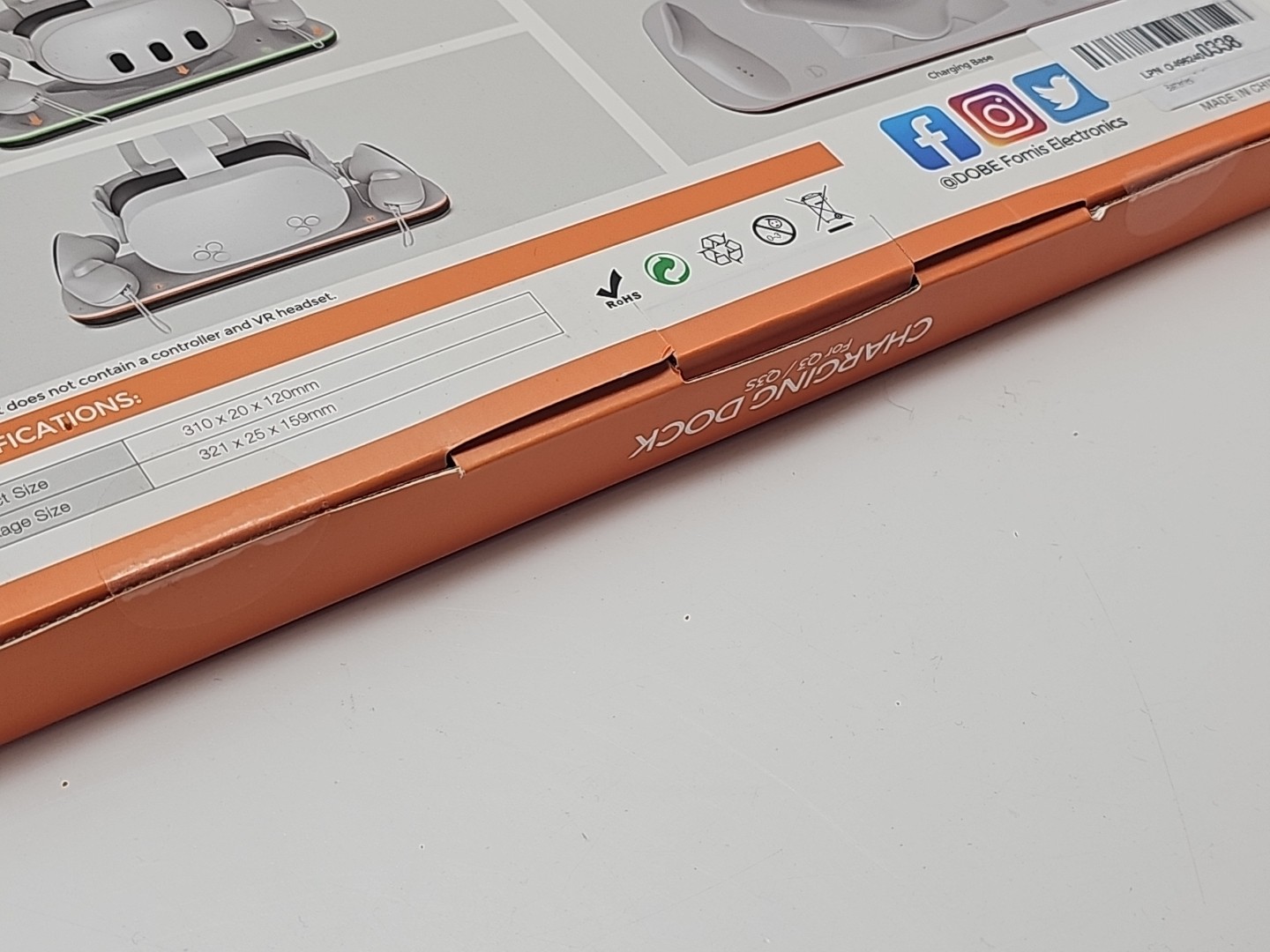 Dobe Charging Station For Meta Quest 3/3s VR Headsets