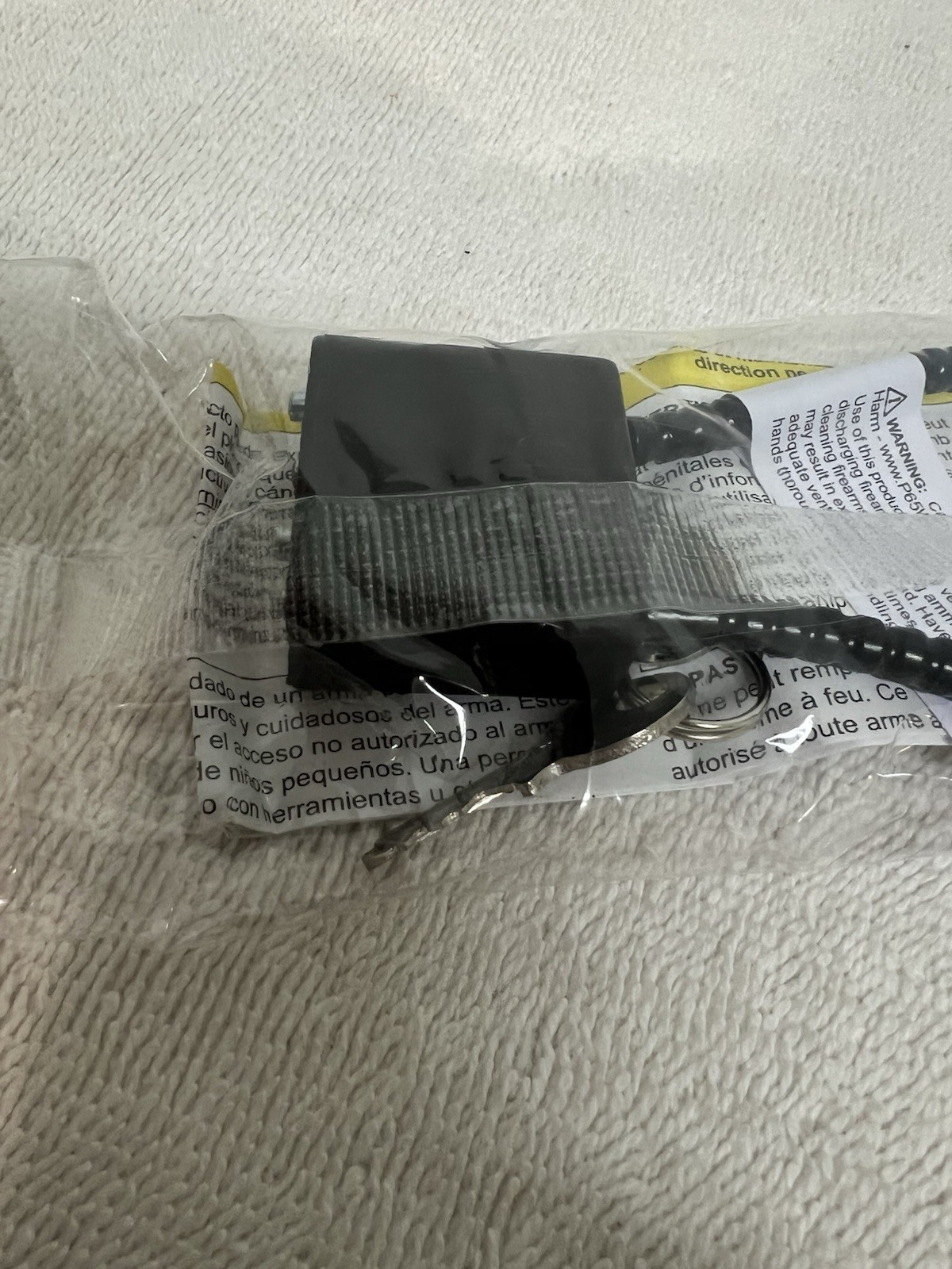 Firearm Keyed Cable Lock (Black) Sealed Never Used