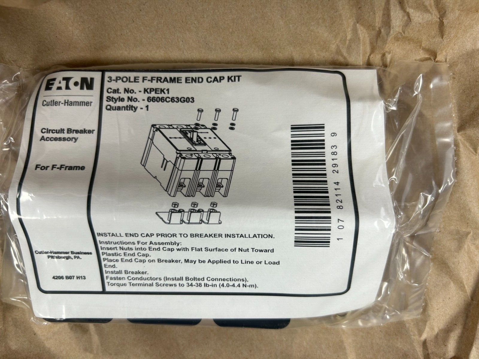NEW EATON KPEK1 F-FRAME POLE END CAP KIT