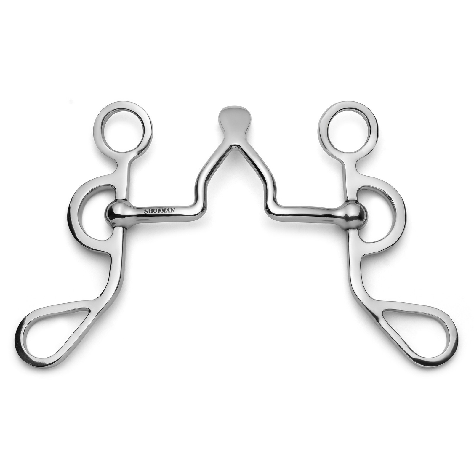 Showman Argentine Shank Bit w/ Cathedral Spade Port