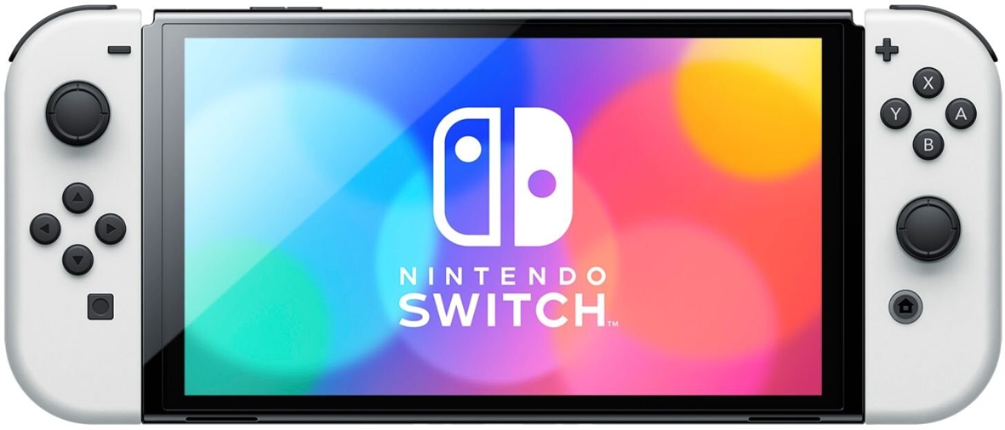 HACAJAWLR Nintendo OLED Joy Con Controller White (No Straps)
