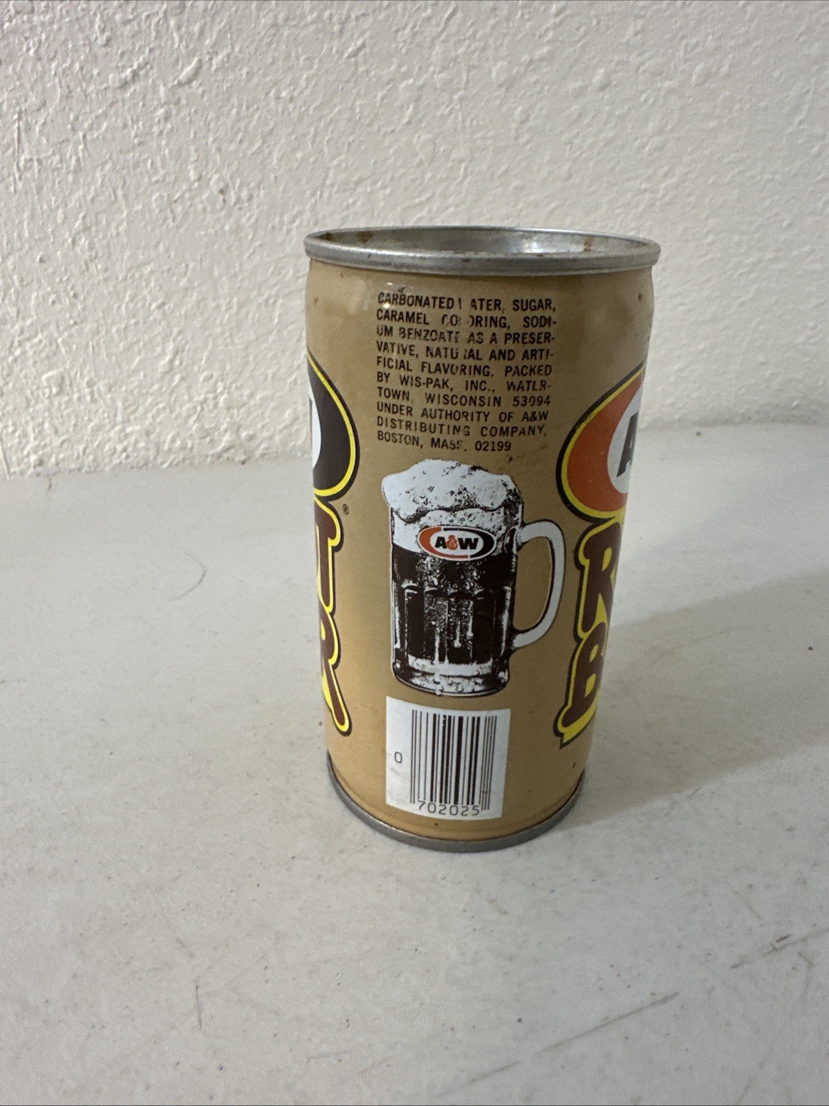 Vintage A&W Root Beer 12oz Soda Pop Can