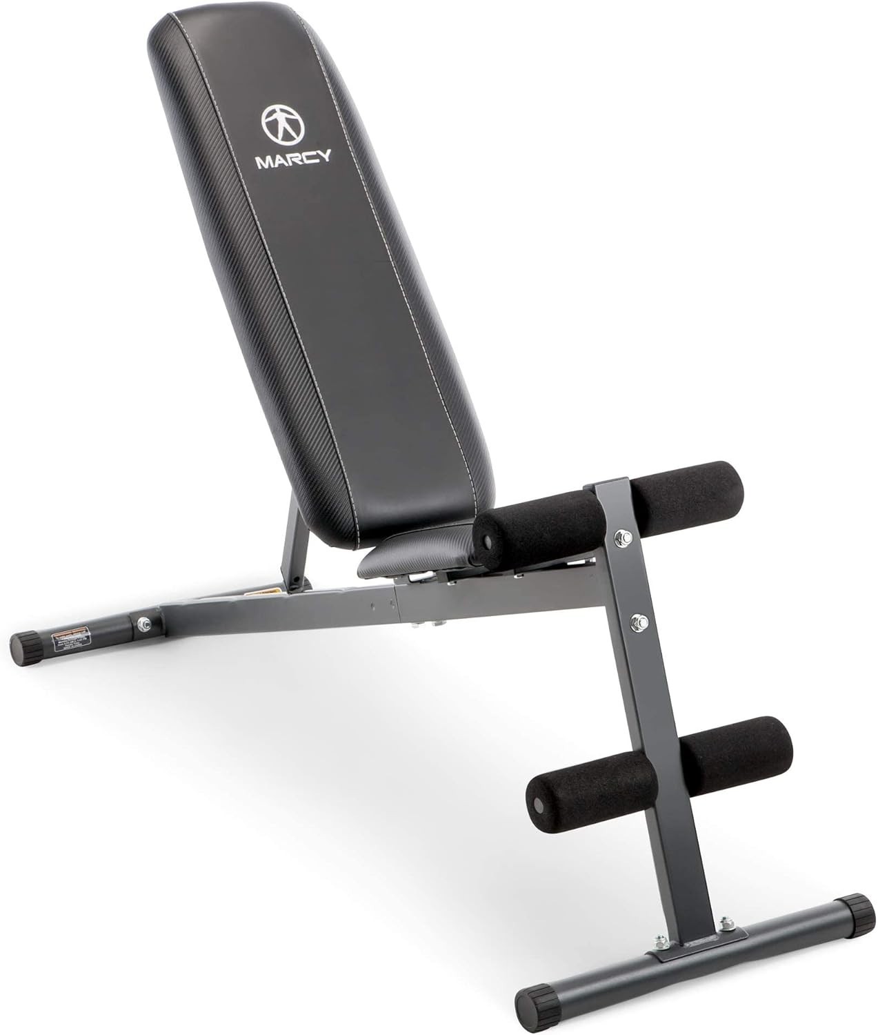Ergonomic Exercise Utility Bench - Adjustable for Full Body Workouts (Black)