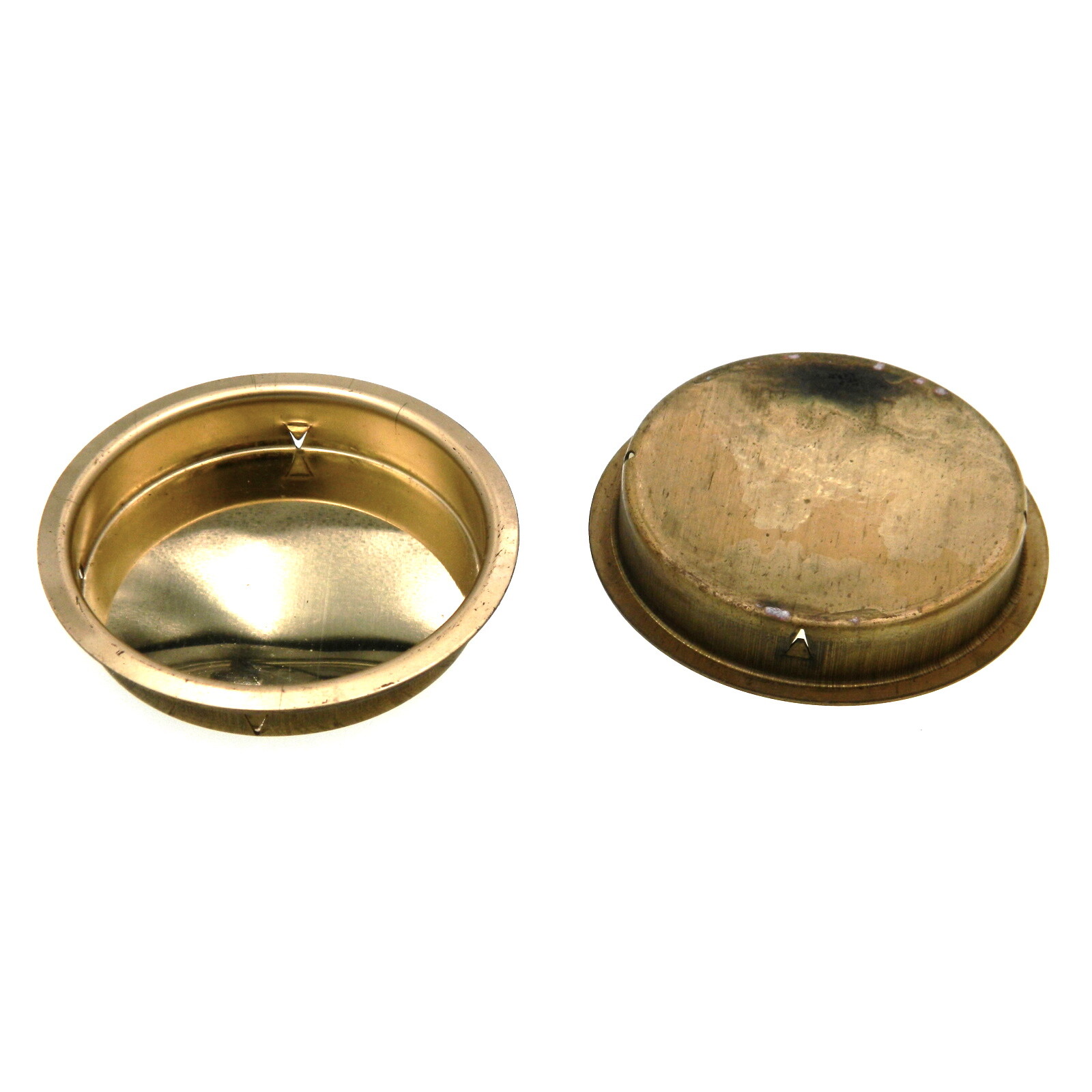 Pair Amerock Chrome 2 1/4" Flush Sliding Door Recessed Pulls AO2216-3