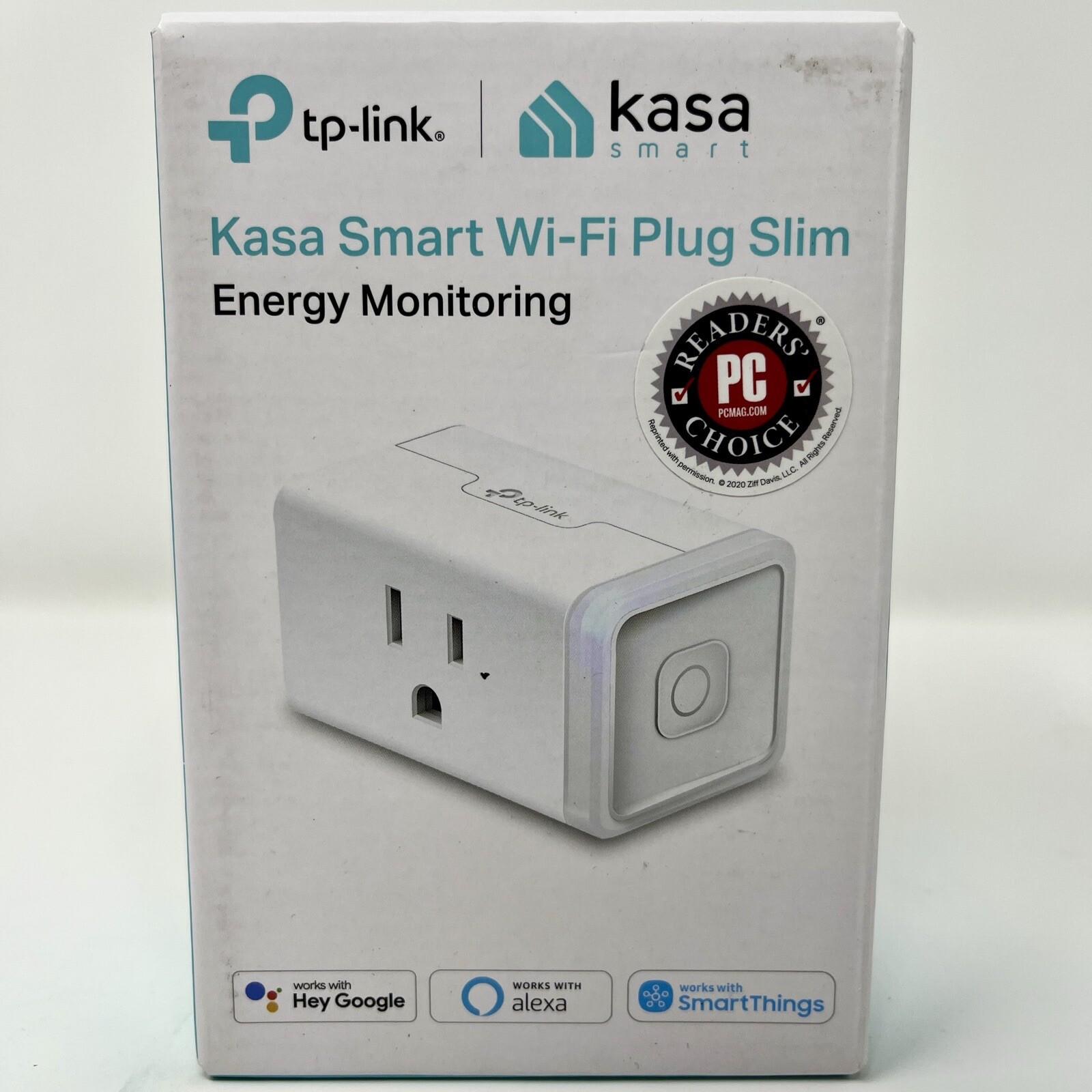 TP-Link Kasa Smart Home Wi-Fi Mini Plug With Energy Monitoring- White (KP-115)