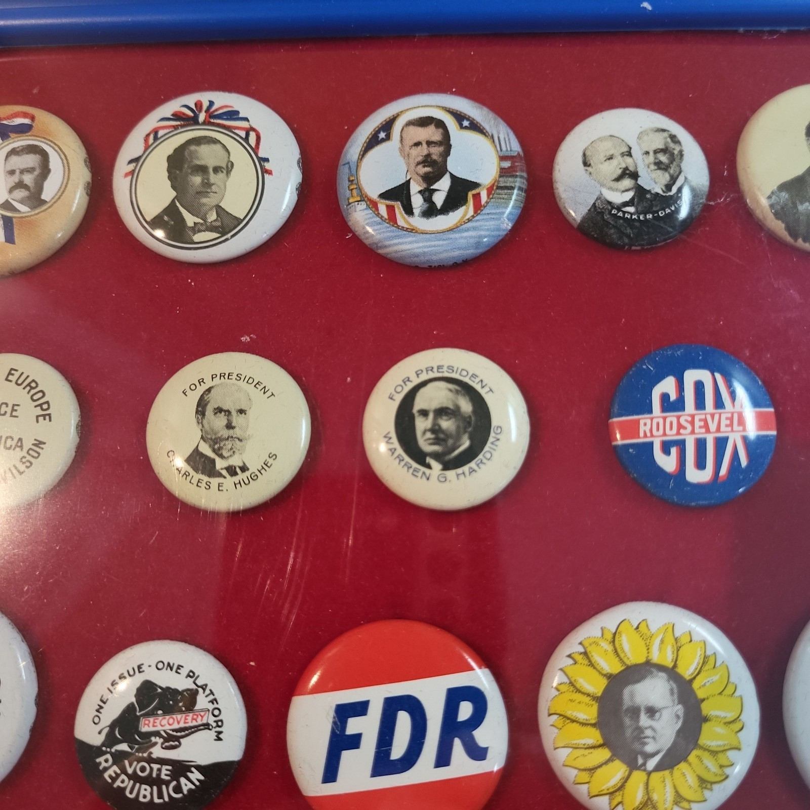 SET OF 38 PRESIDENTAL CAMPAIGN PINS BUTTONS 1972 AMOCO OIL REPRODUCTION