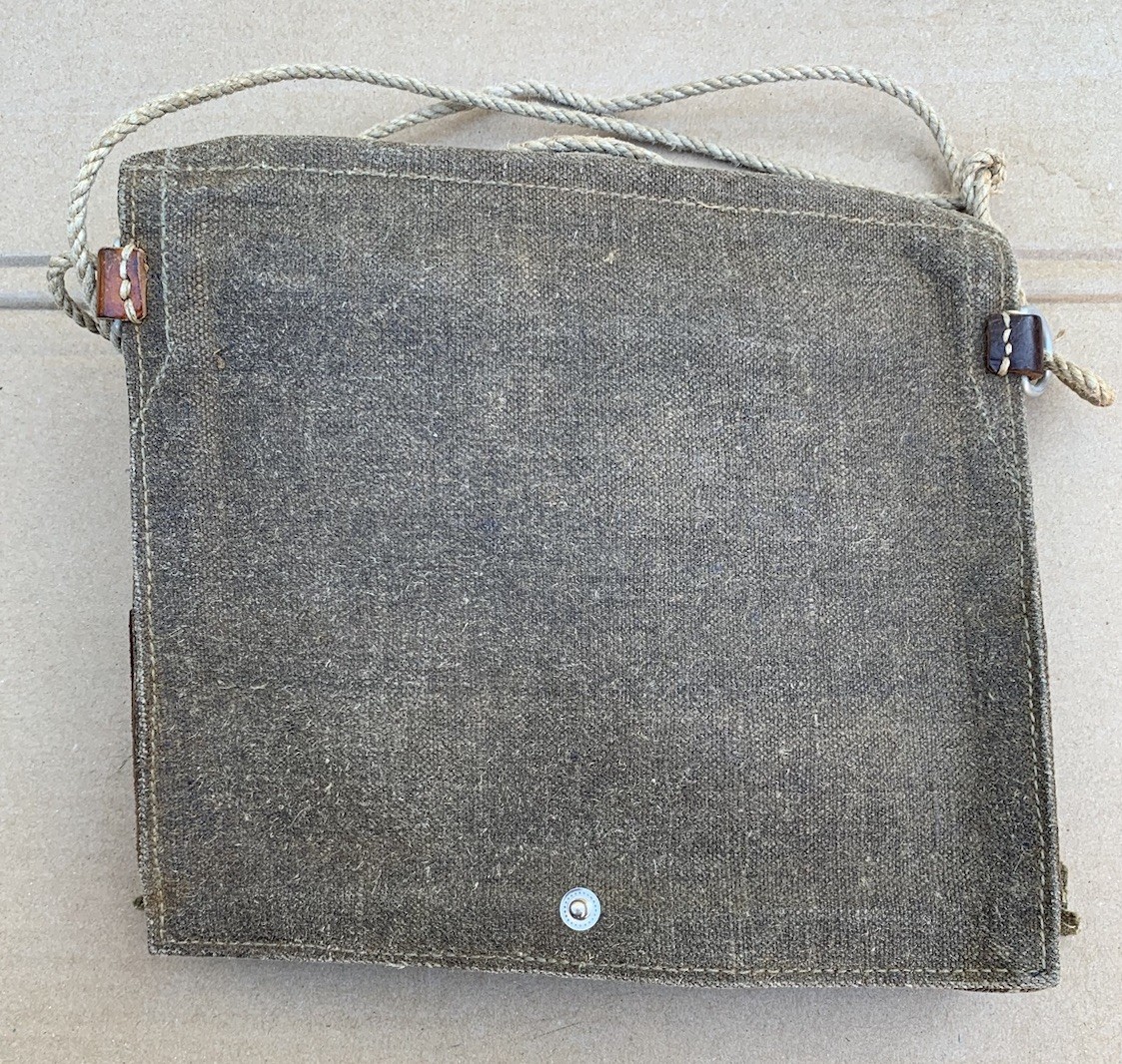 WWII Swedish Military M39 Canvas Map Case