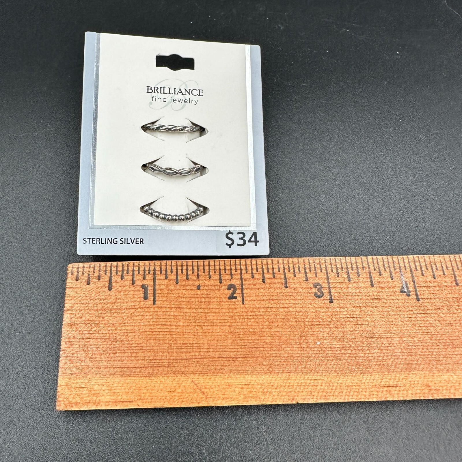 Brilliance Sterling Silver Rings Set Of 3 Stackable 925 Toe Rings Adjustable