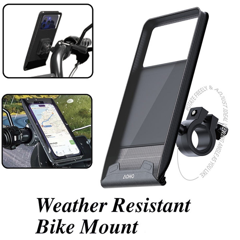 Weather Water Proof Phone Holder Bike Bicycle Mount