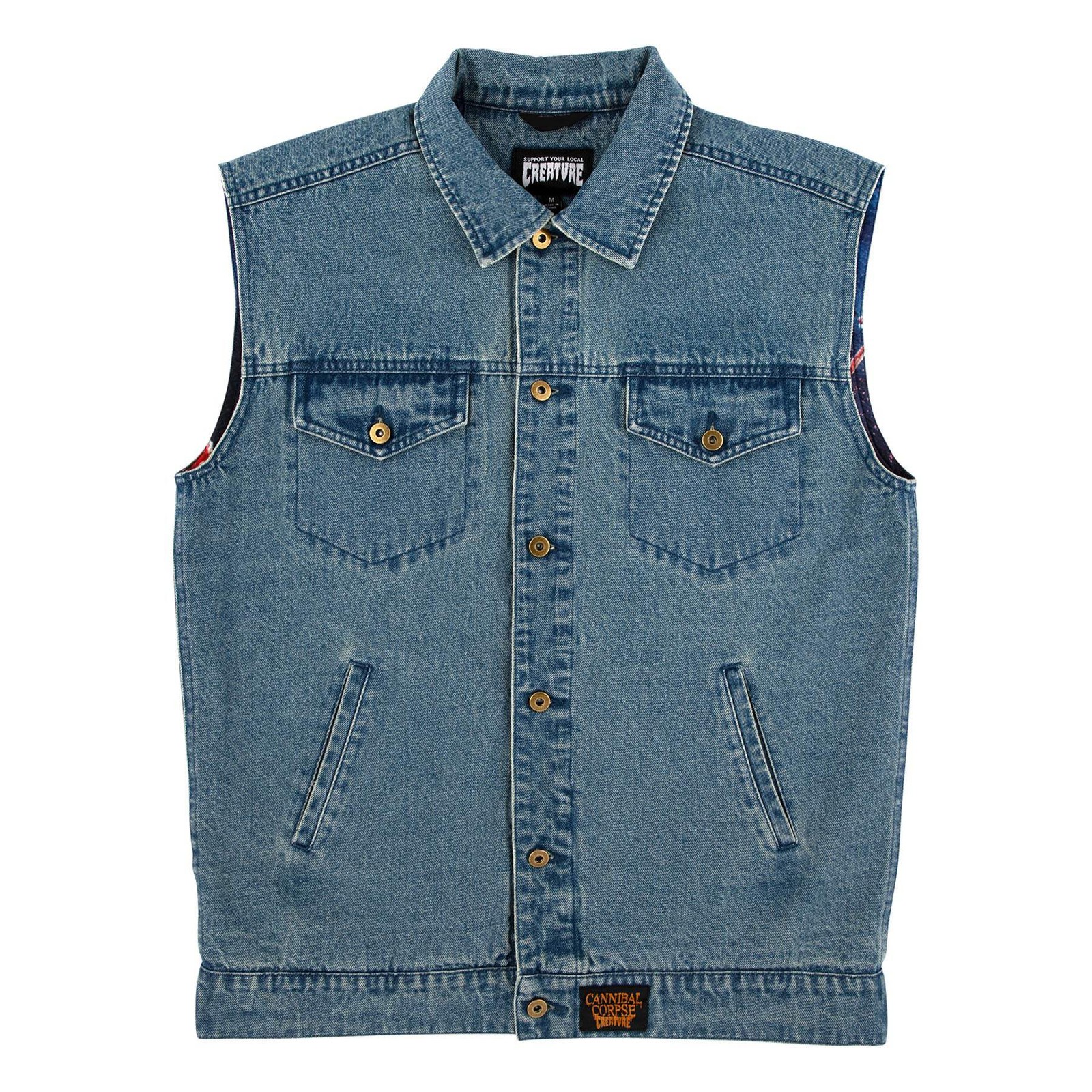 Cannibal Corpse Mens Creature Denim Vest