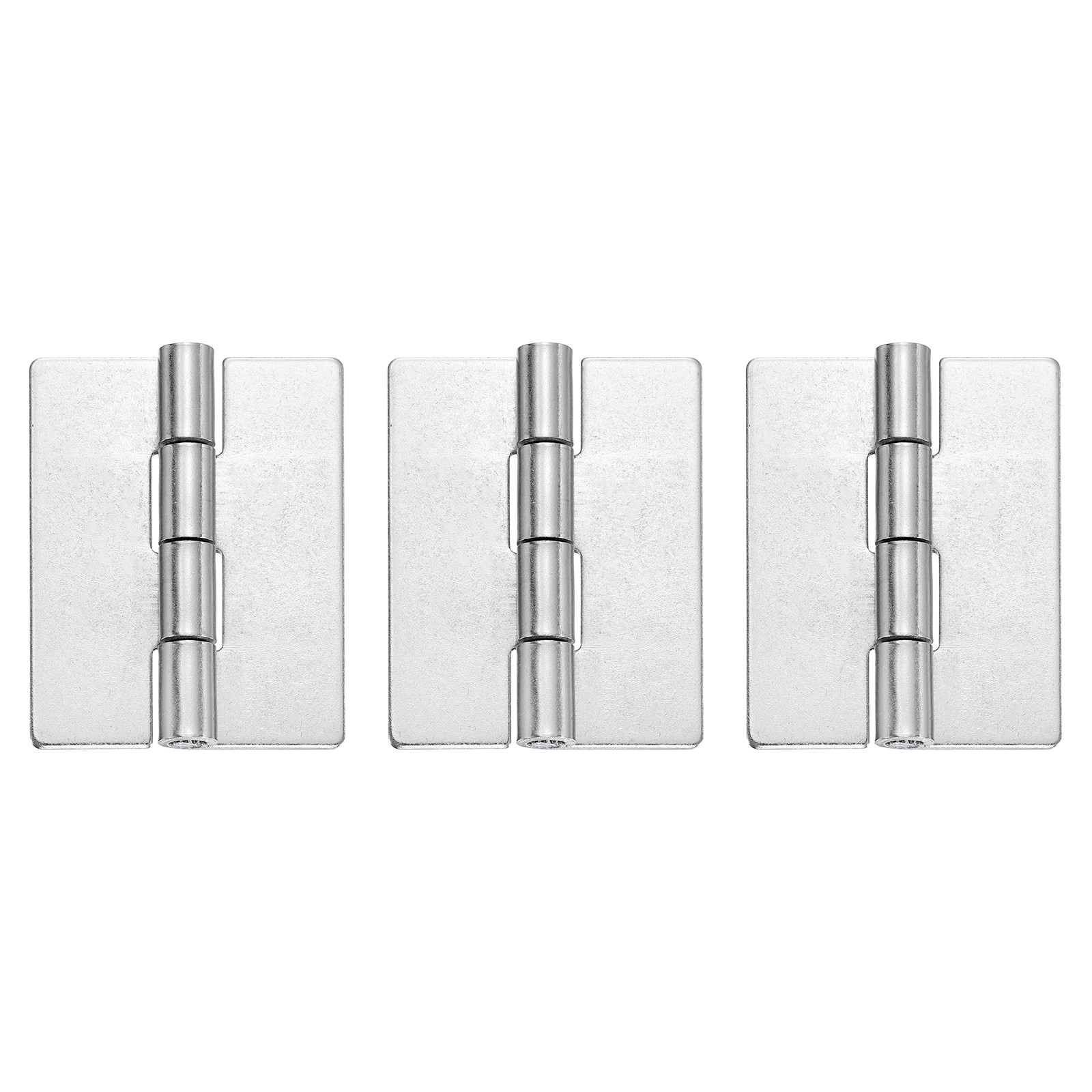 3 Pack Heavy Duty Weldable Hinges, 2.5"x1.97"x0.08" Weld on Butt Hinge, Silver