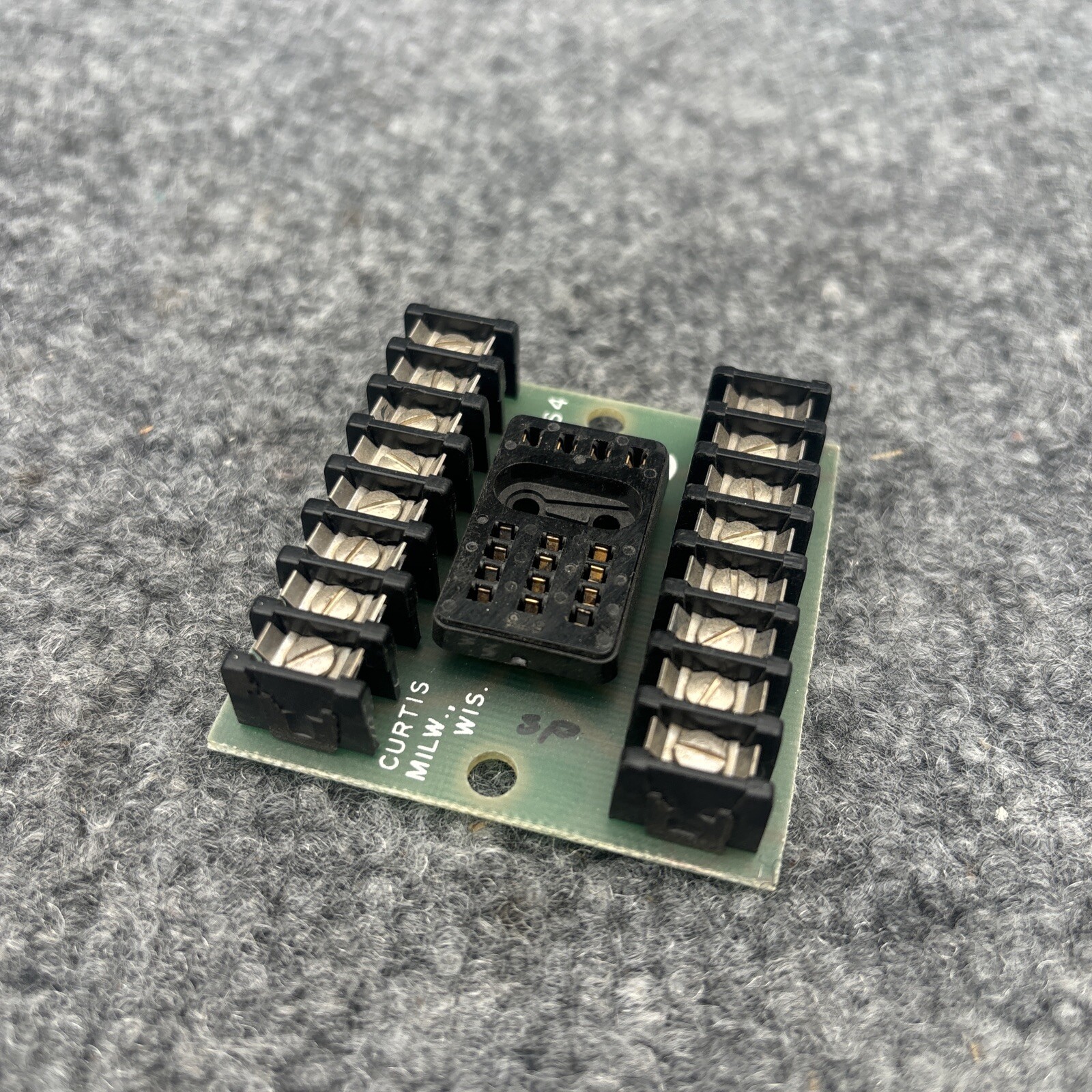 Lot Of 2 - Curtis RS4 Relay Socket Board Used