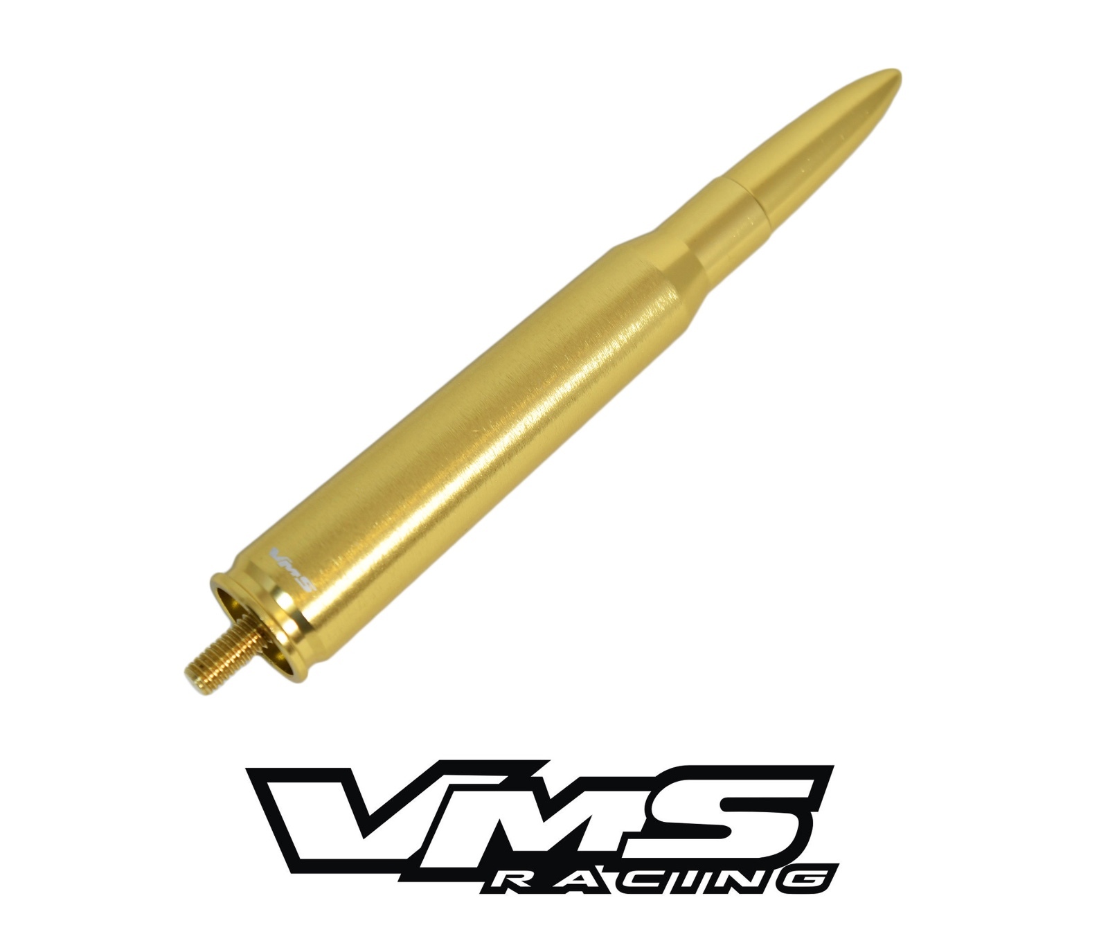 VMS 5.5" BRASS BULLET ANTENNA FOR 14-16 HARLEY DAVIDSON STREET GLIDE W/ TOUR-PAK
