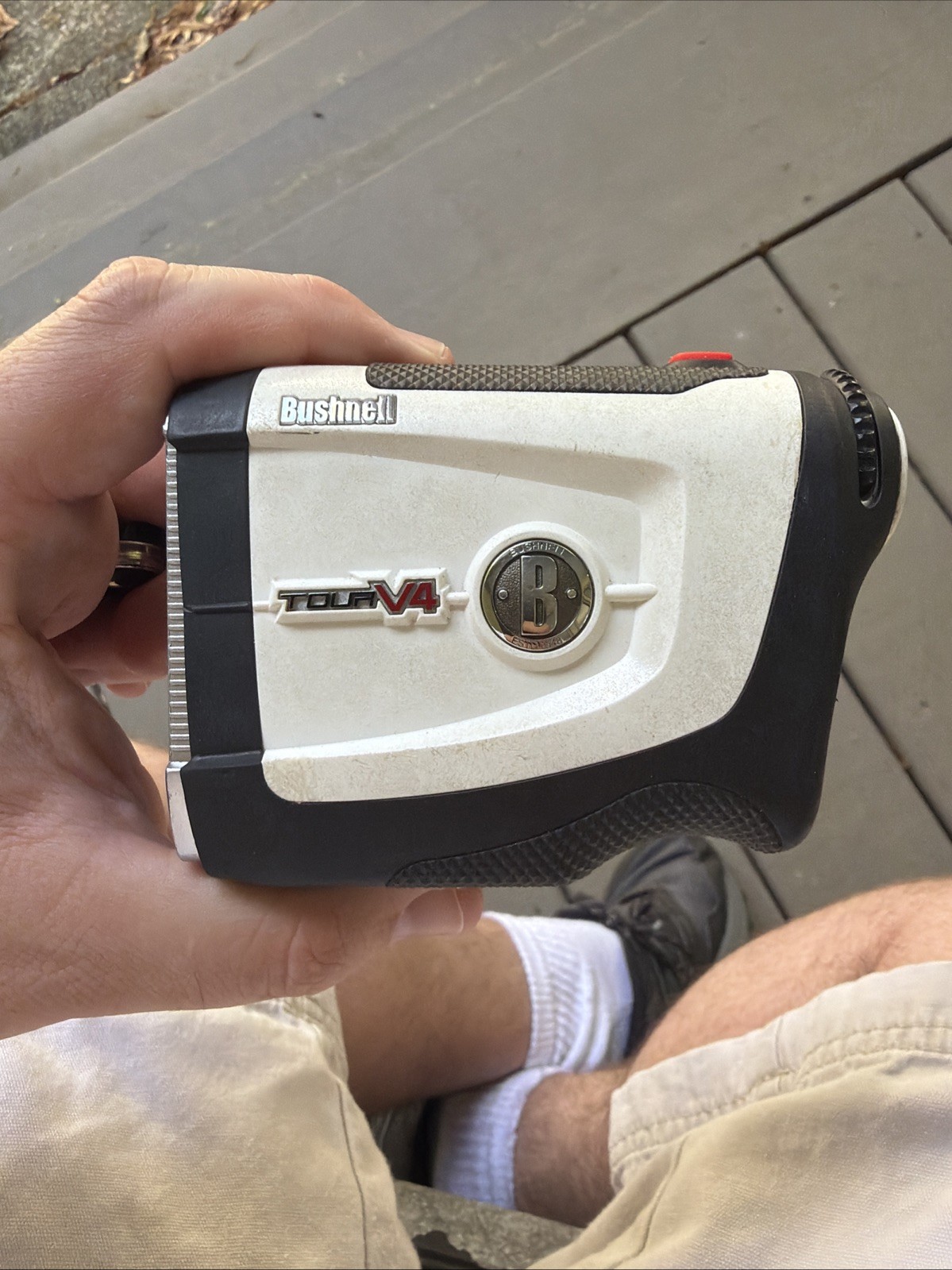 Bushnell Tour V4 Rangefinder With Magnetic Strap Clean Battery Compartment