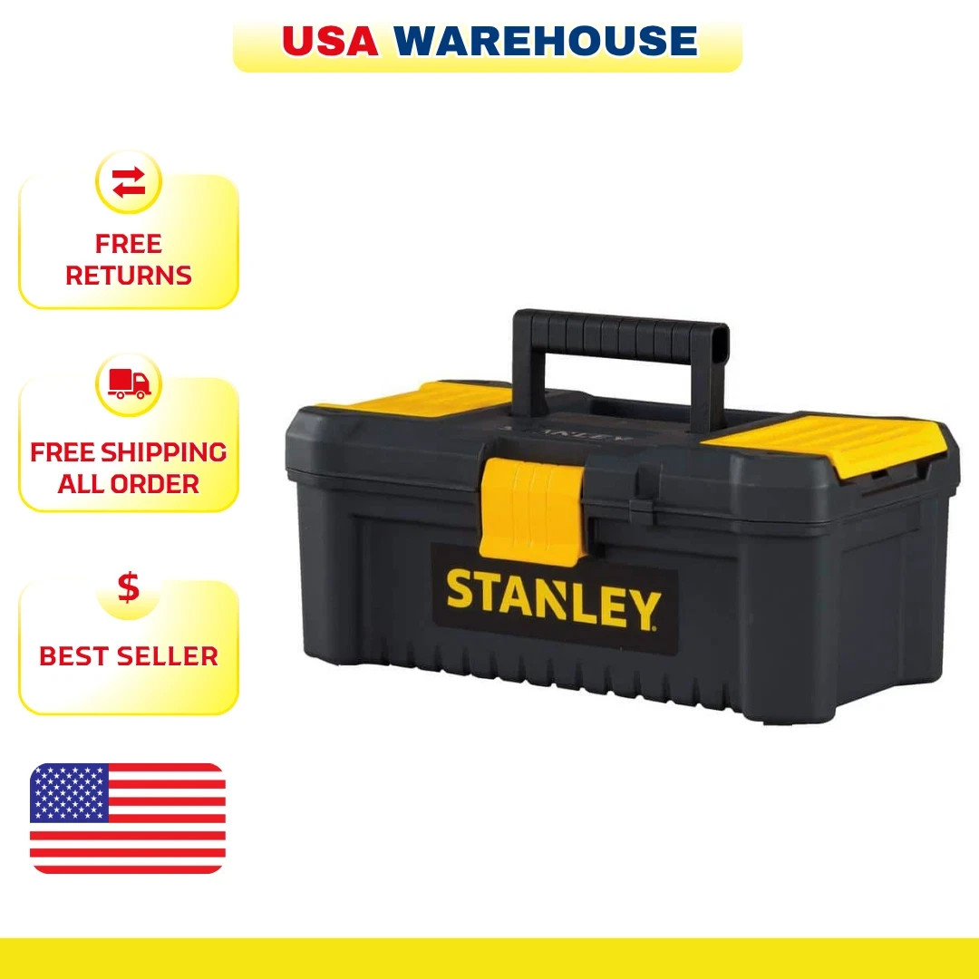 Tool Box 12-1/2 In. Lid Organizer Portable Storage Container Tray Plastic Small