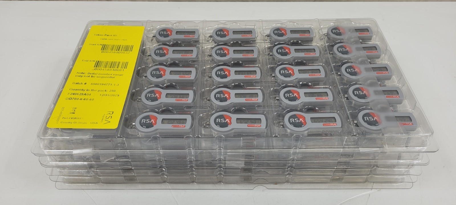 (SINGLE, ONE) RSA SECURID SID700 TOKEN SID700 NEW EXP DATE 12/31/29