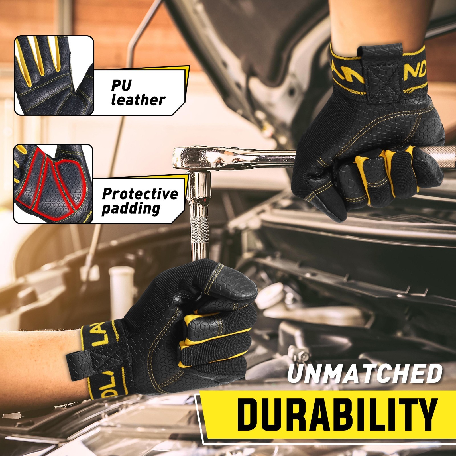 HANDLANDY Work Gloves for Men & Women