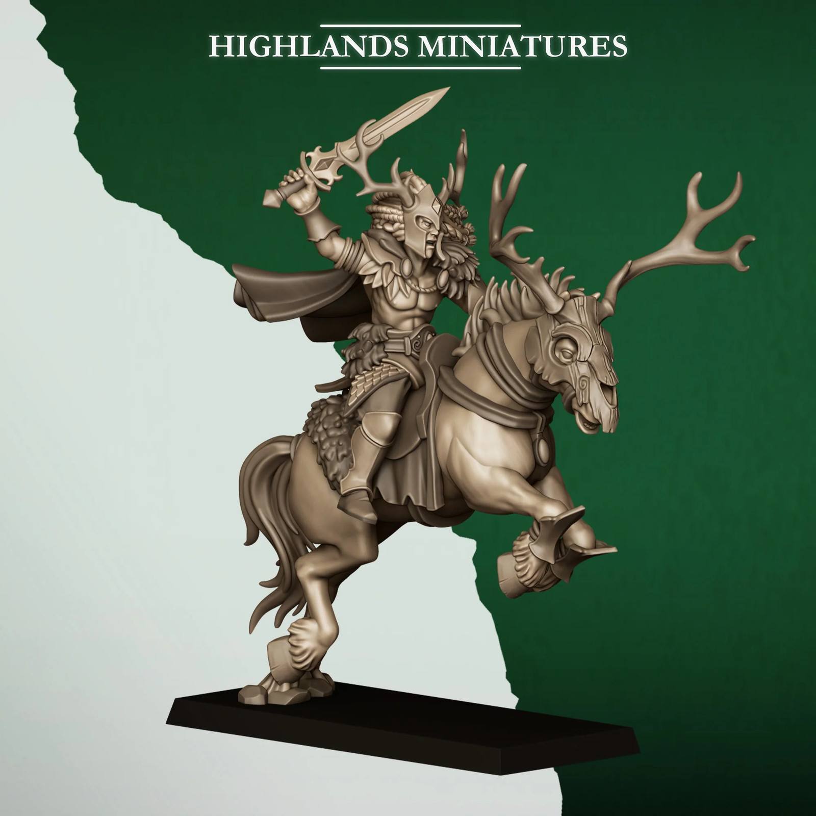 Forest Riders - Command Group (Set of 3) - 28-32mm - Resin Tabletop Miniatur