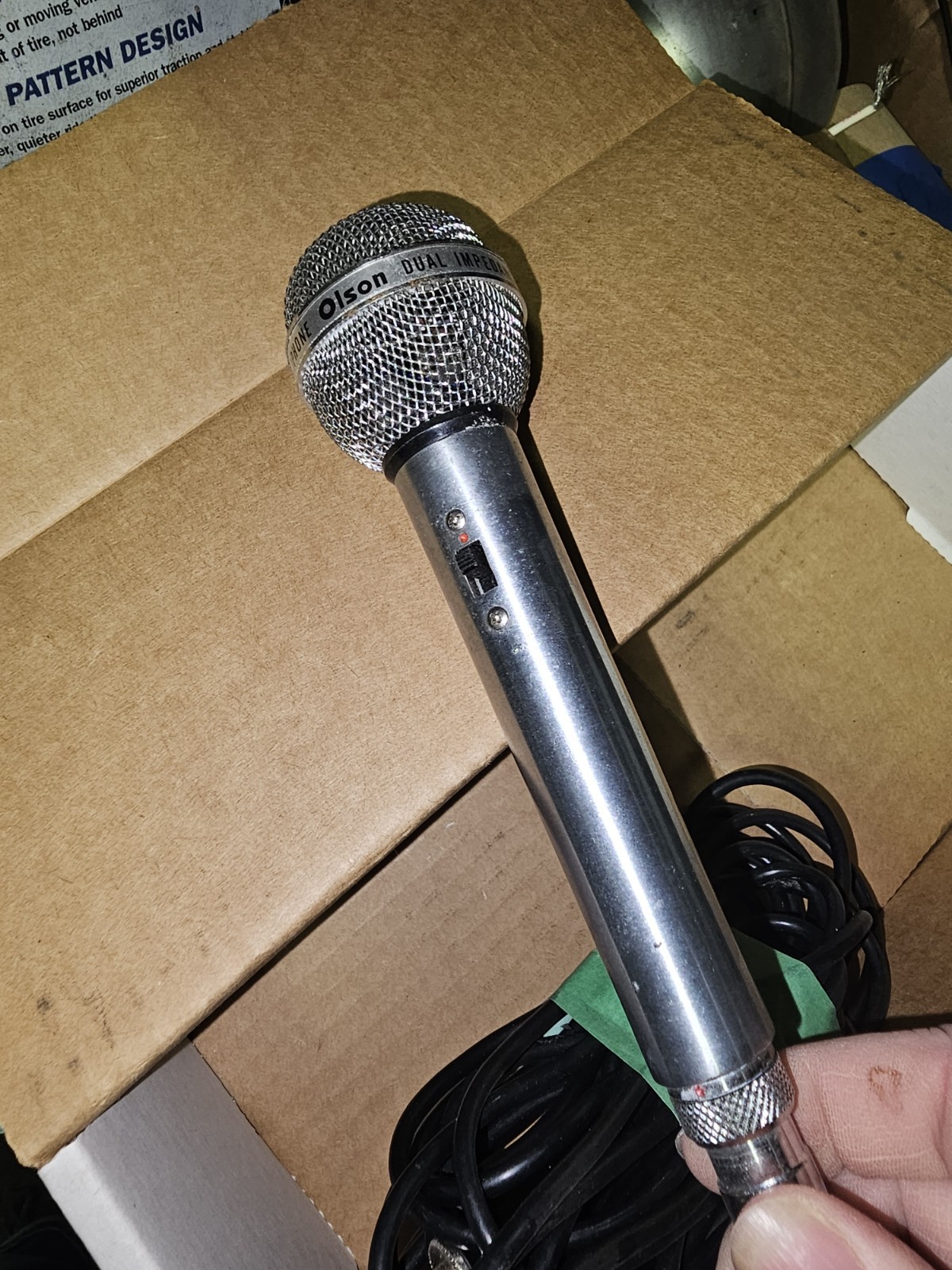 OLSON M-301 DUAL IMPEDANCE 50K&600 MICROPHONE UNTETSED