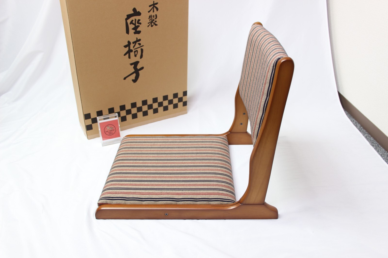 Tatami floor chair Zaisu made in Japan 1 unit W17.3 x D20.6 x H18.1 inc.