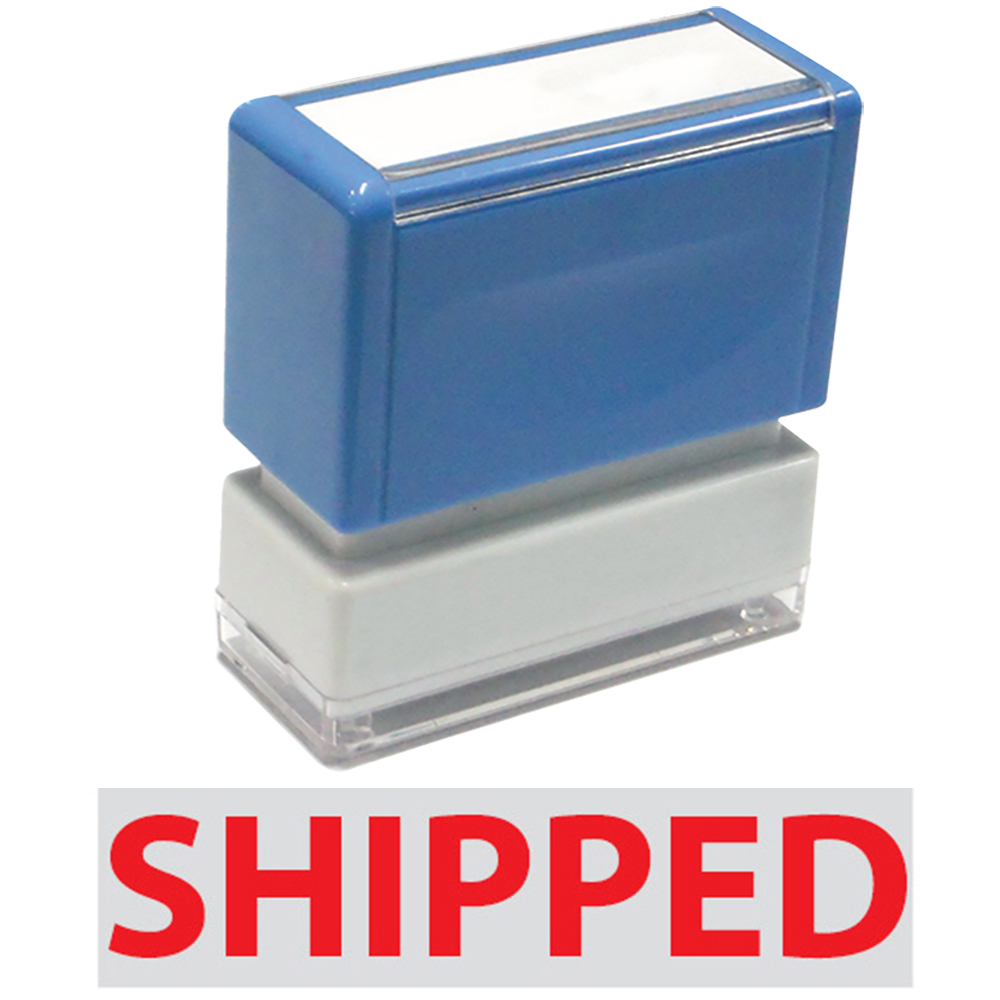 Shipped - JYP PA1040 Pre-Inked Rubber Stamp (Red Ink)