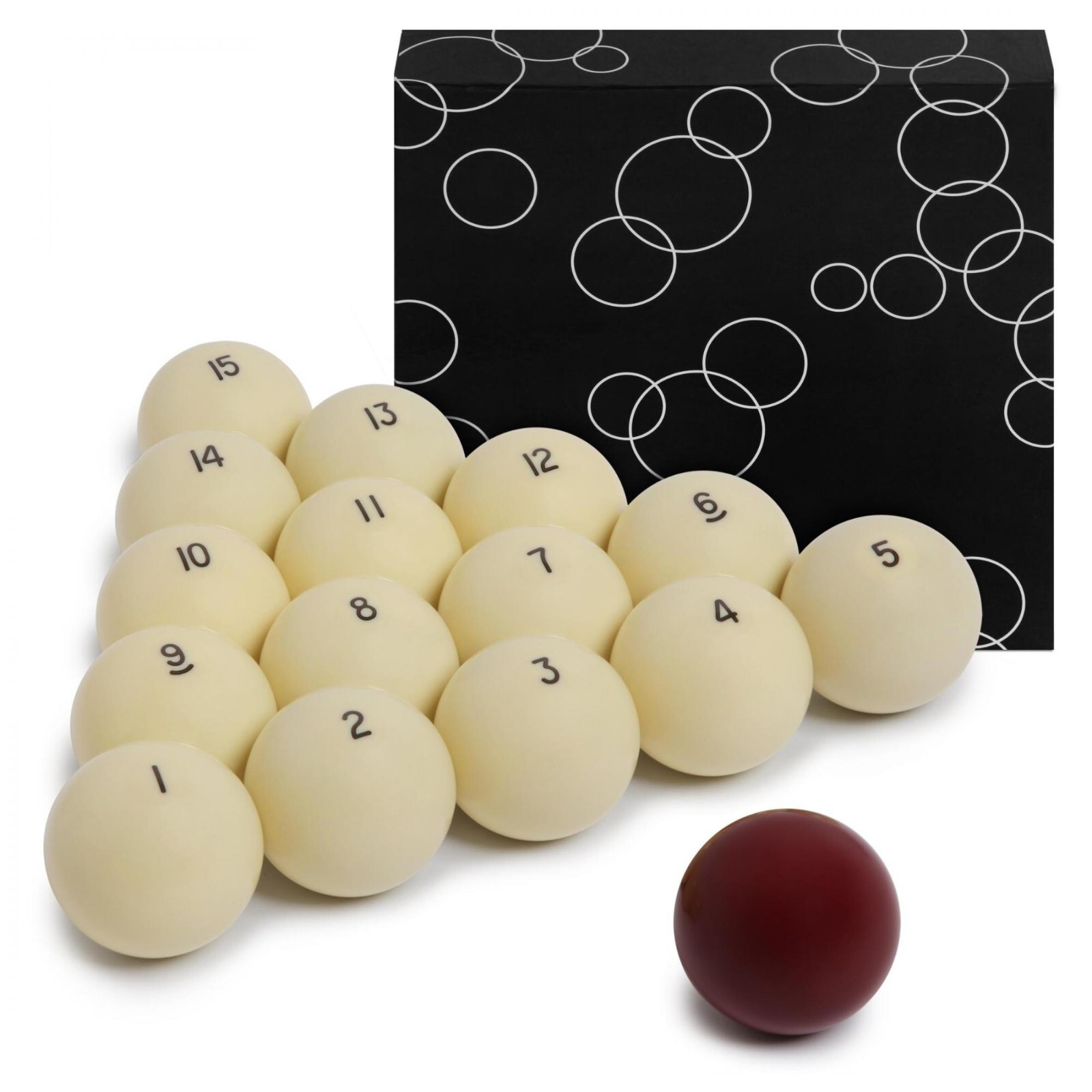 Russian Pyramid Billiard Ball Standard Set 2 1/4" - 57.2 mm