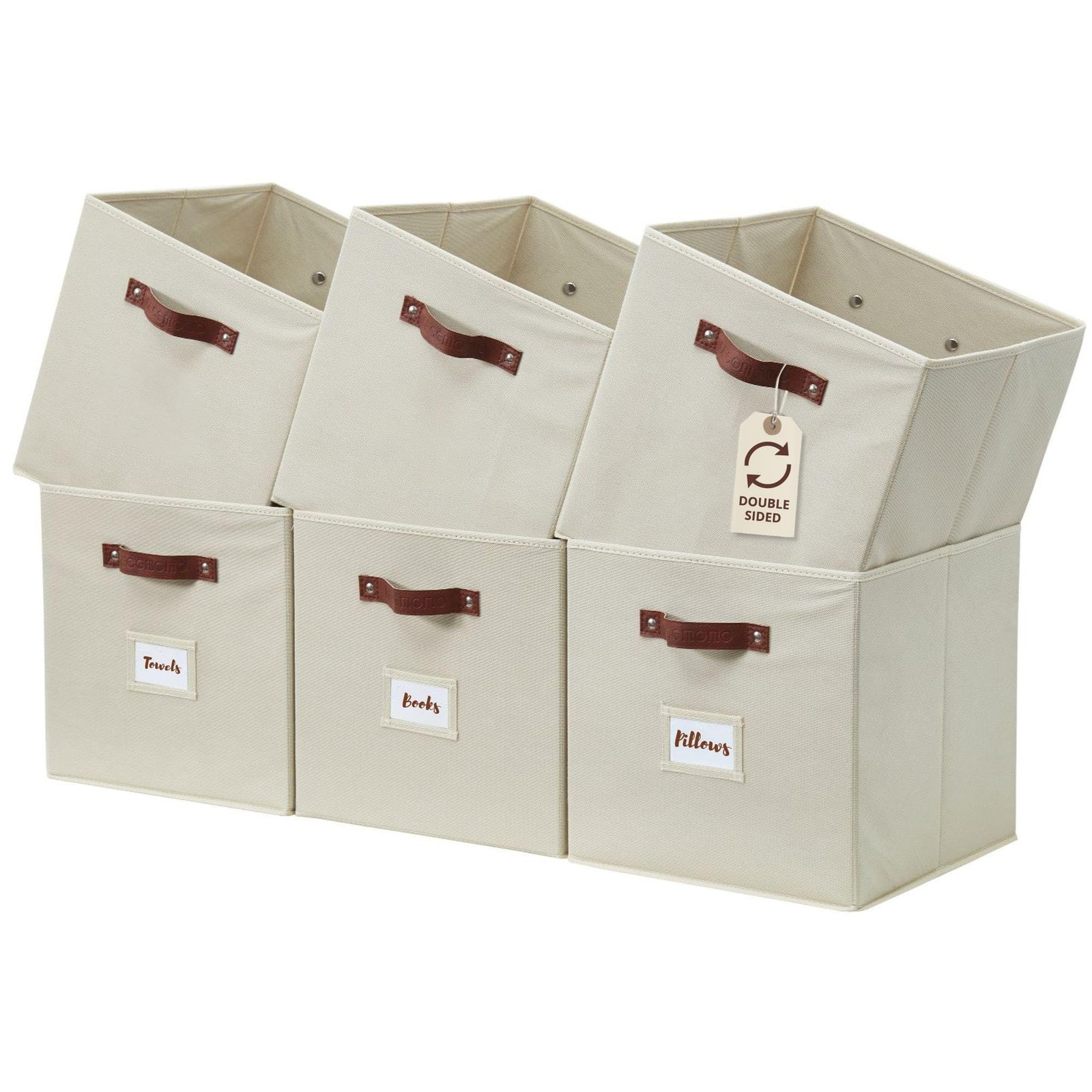 Storage Bins Cube Storage Bin With Labels Fabric Storage Cubes For Shelves 10.5