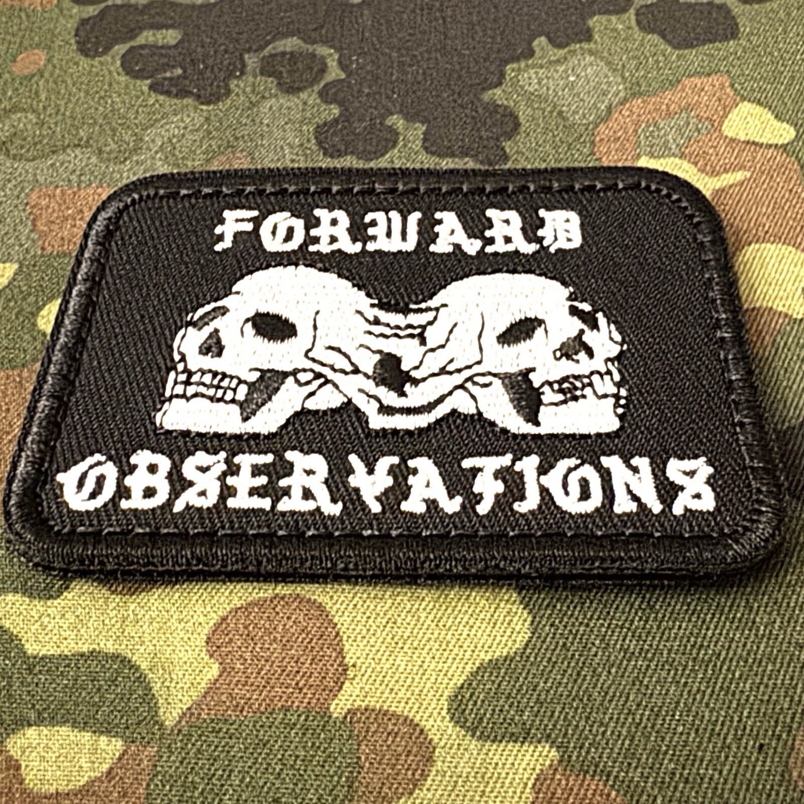 FORWARD OBSERVATIONS GROUP MELTY BOIZ Embroidered MORALE Patch Hook/Loop FOG