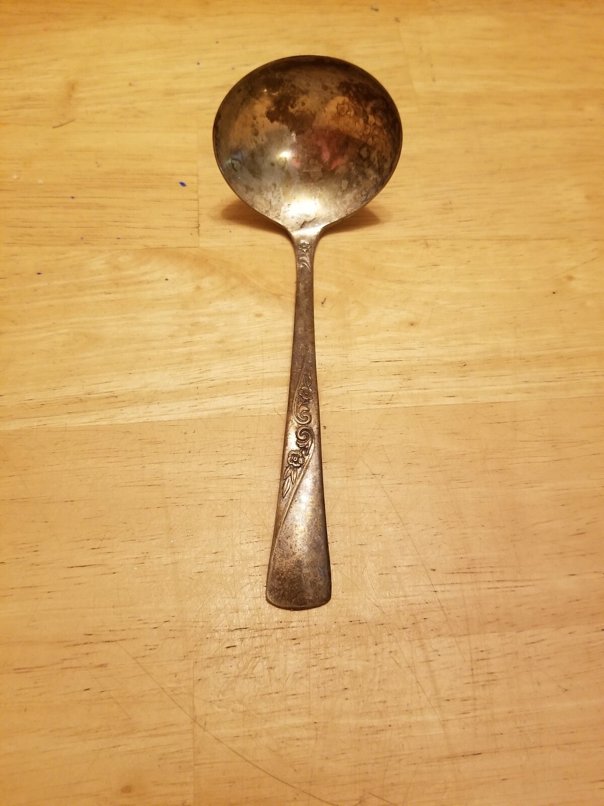 Old International Revelation Silver Gravy Ladle, 5 7/8"