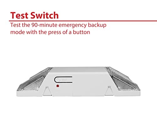 Lighting Compact Emergency LED Light Fixture (EML2-10-UNV-WH)