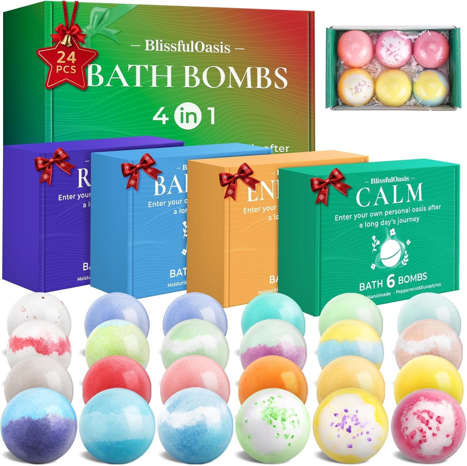 Bath Bombs Set, Shower Bombs Refreshing Scents,  for