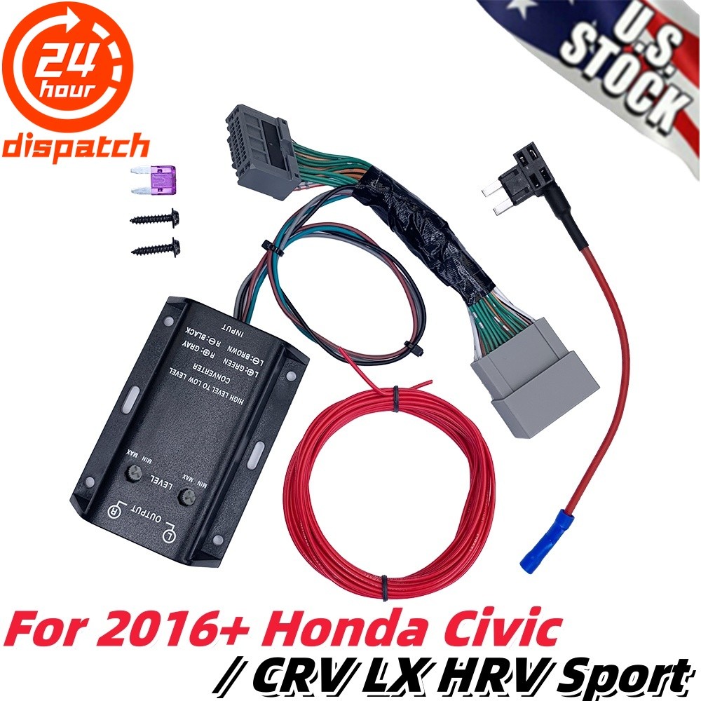 Add An Amp Amplifier Adapter Kit For 2016-2021 Honda Civic/CRV LX Sport Fit HRV