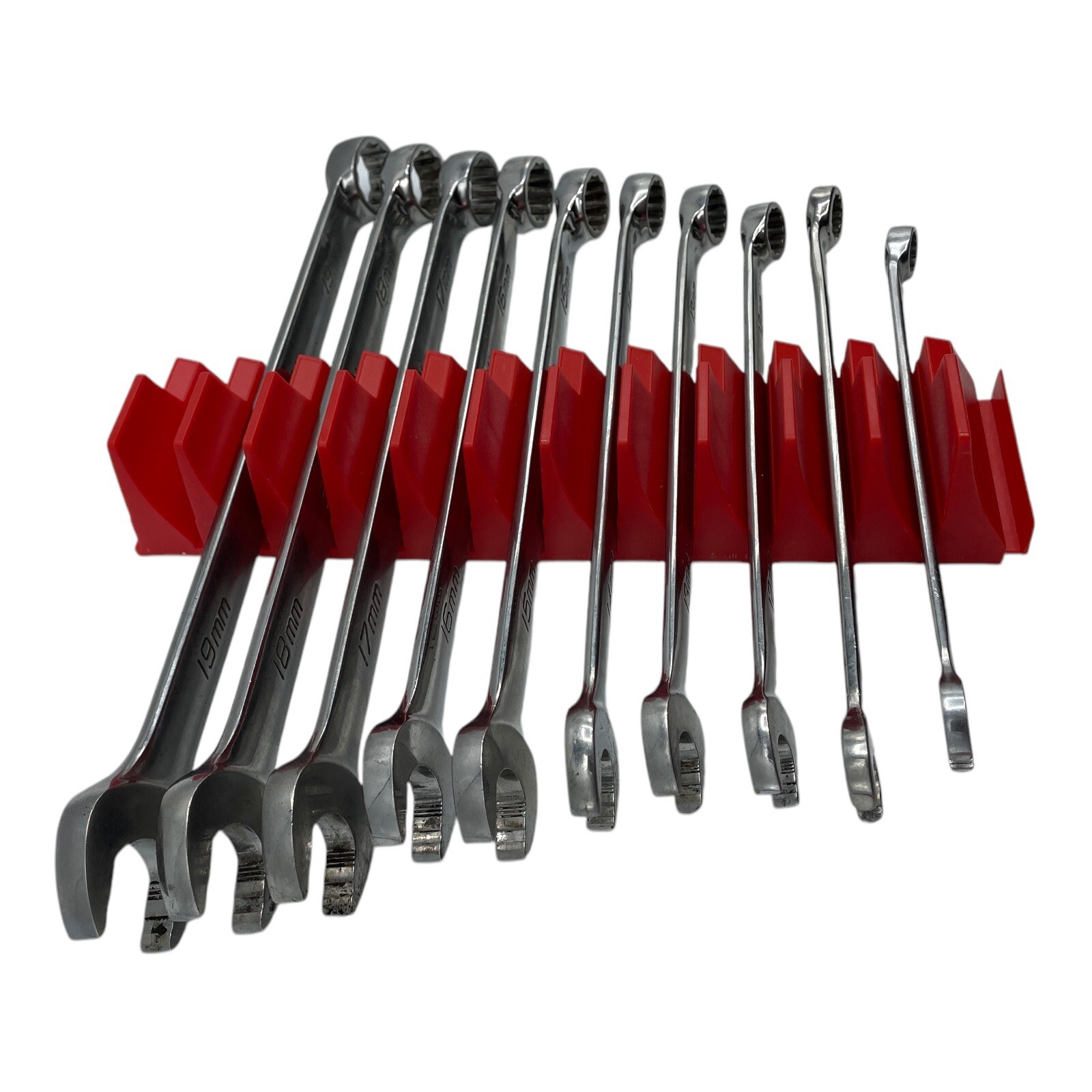 Plastic Wrench Organizer Set Tool Box Storage Magnetic Drawer Attachment Red