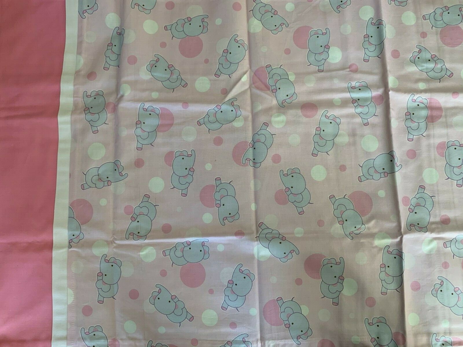 Pink Elephant Pillowcase -100% Cotton
