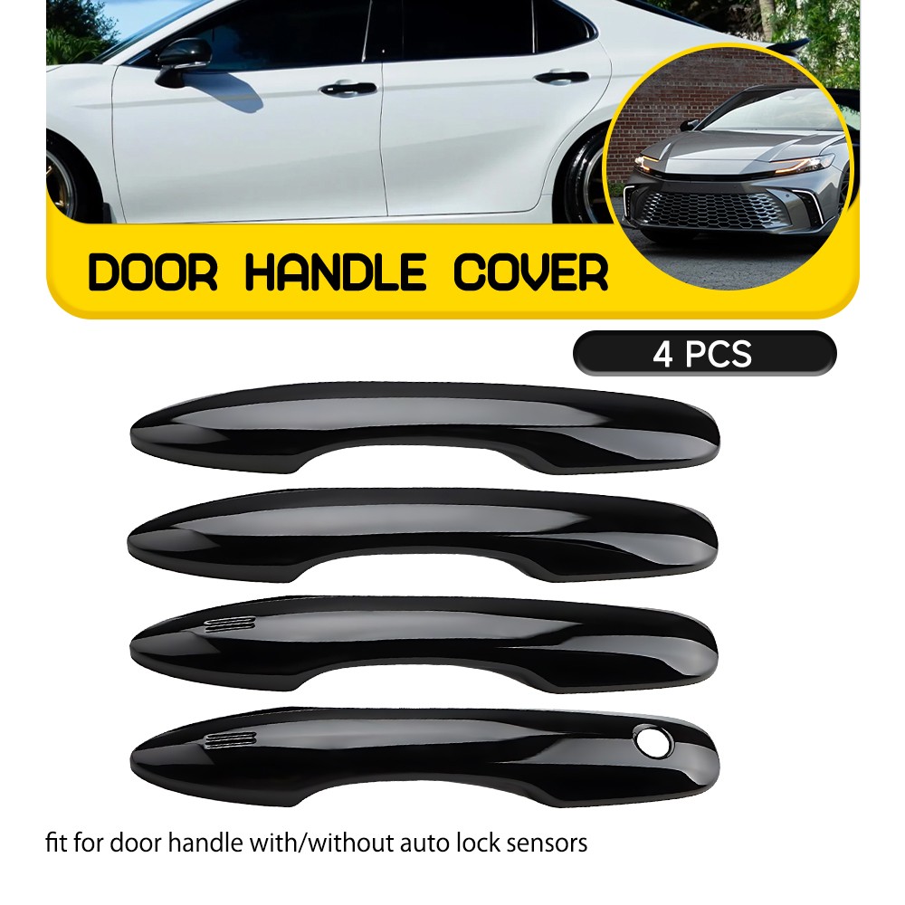 Car Exterior Door Handle Cover Trim 4pcs For Toyota Camry Corolla 2018-2024 2025