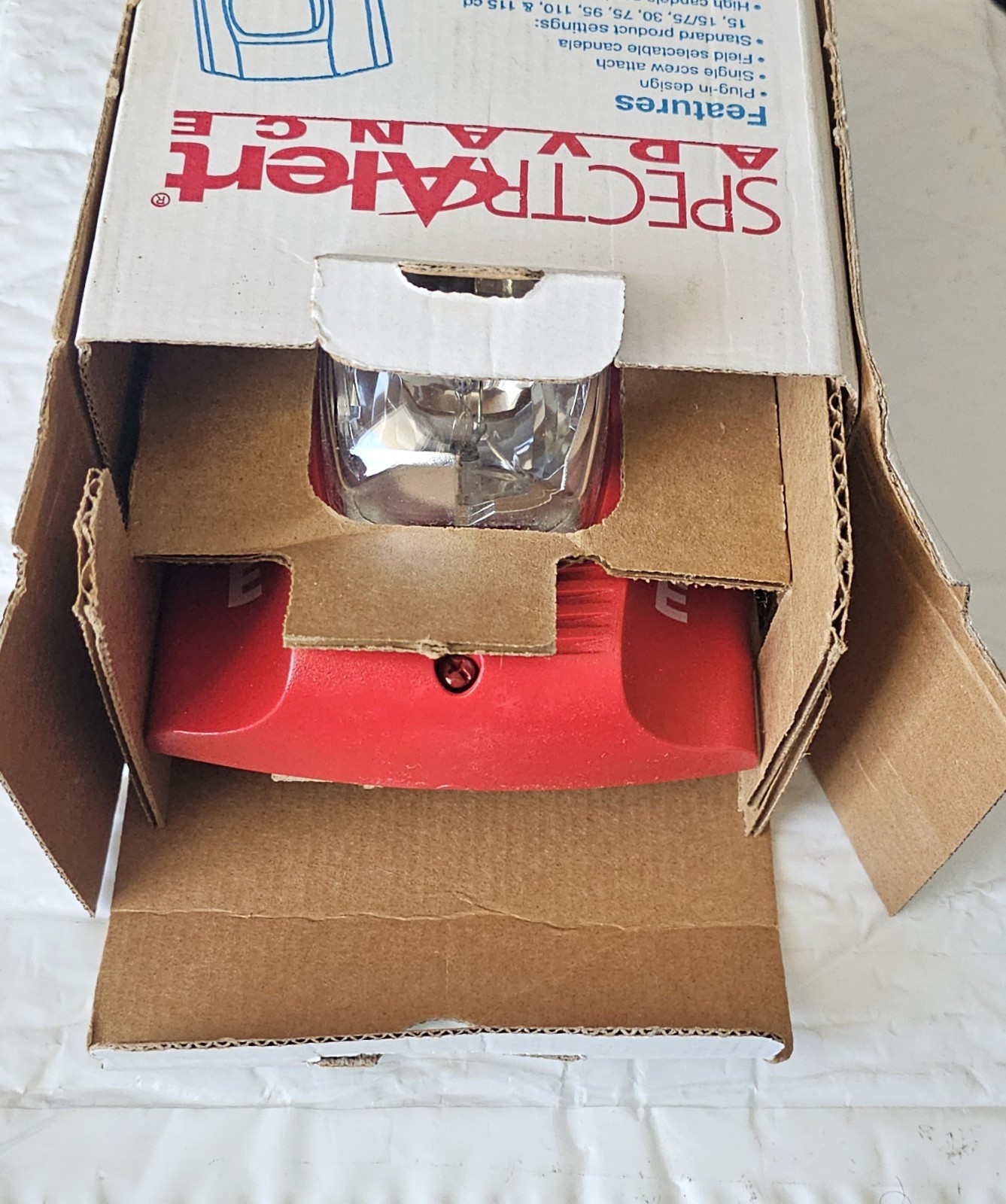 System Sensor P2RK-R Replacement Horn Strobe with New Back Bock(and accessories)